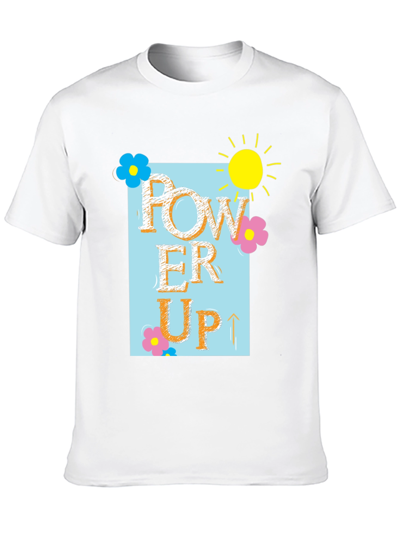 Power Up Graphic T-Shirt - Positive Vibes