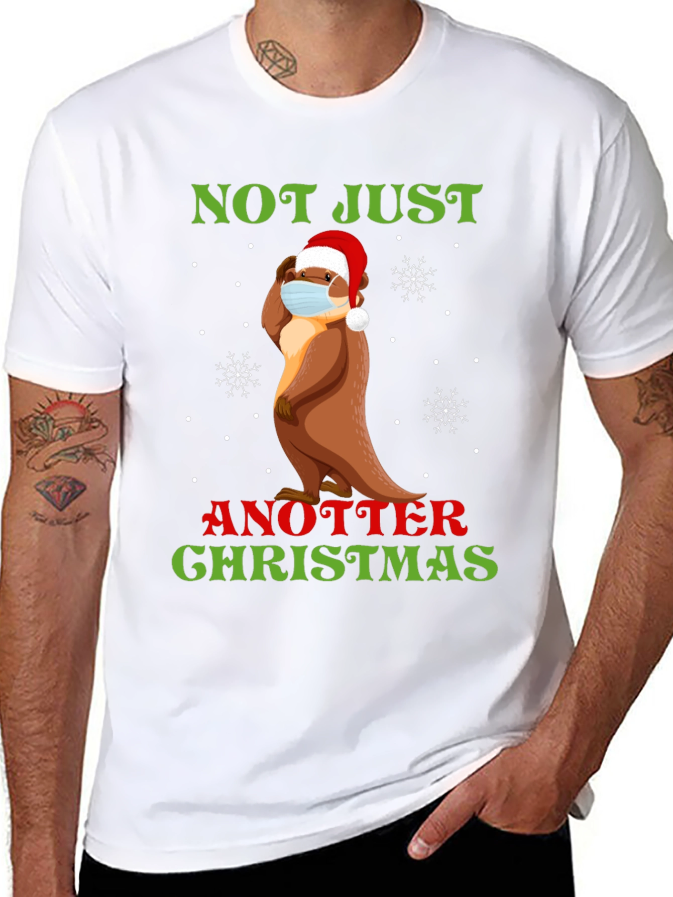 Funny Otter Christmas T-Shirt - Not Just Another Christmas