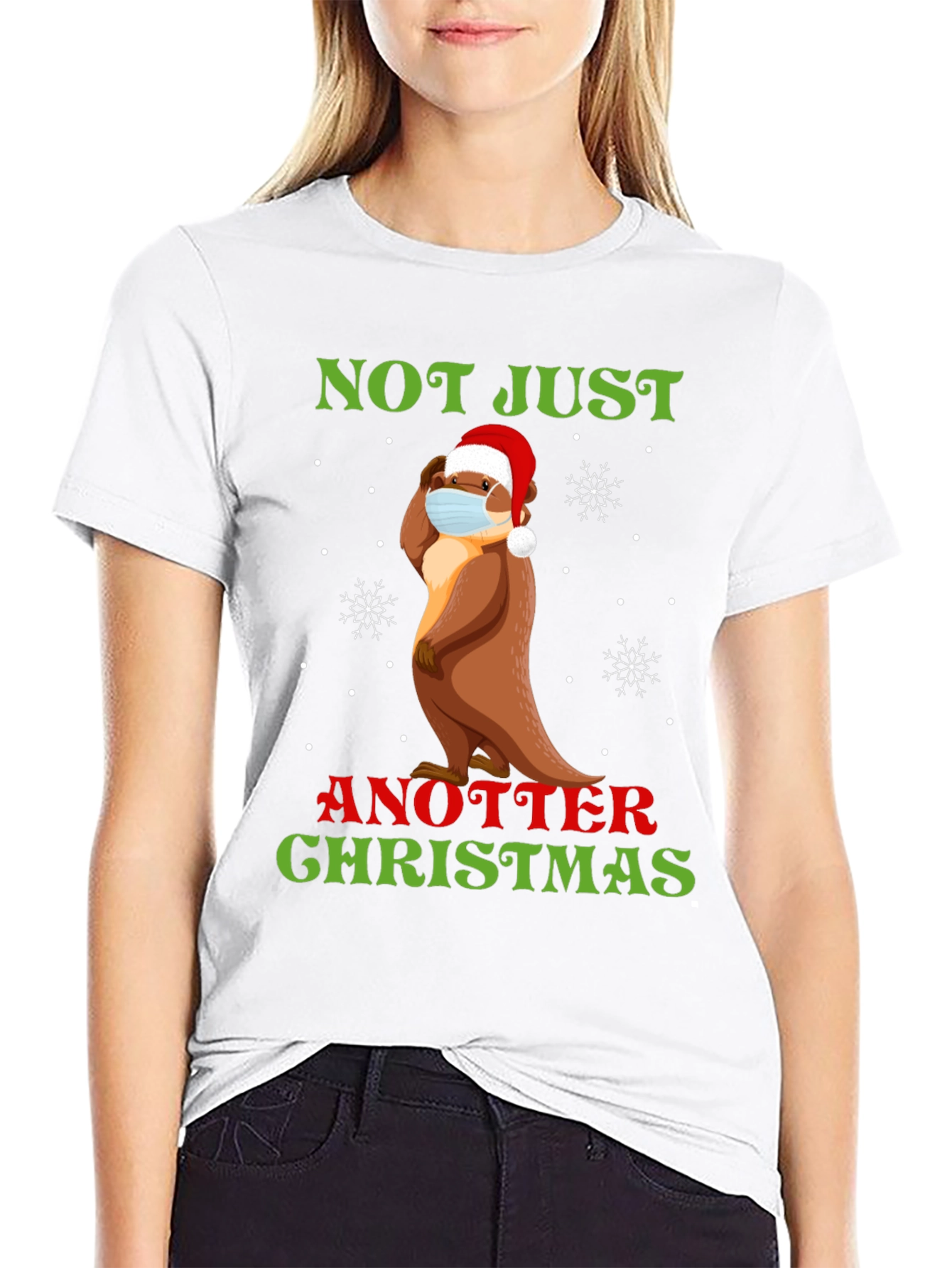 Funny Otter Christmas T-Shirt - Not Just Another Christmas