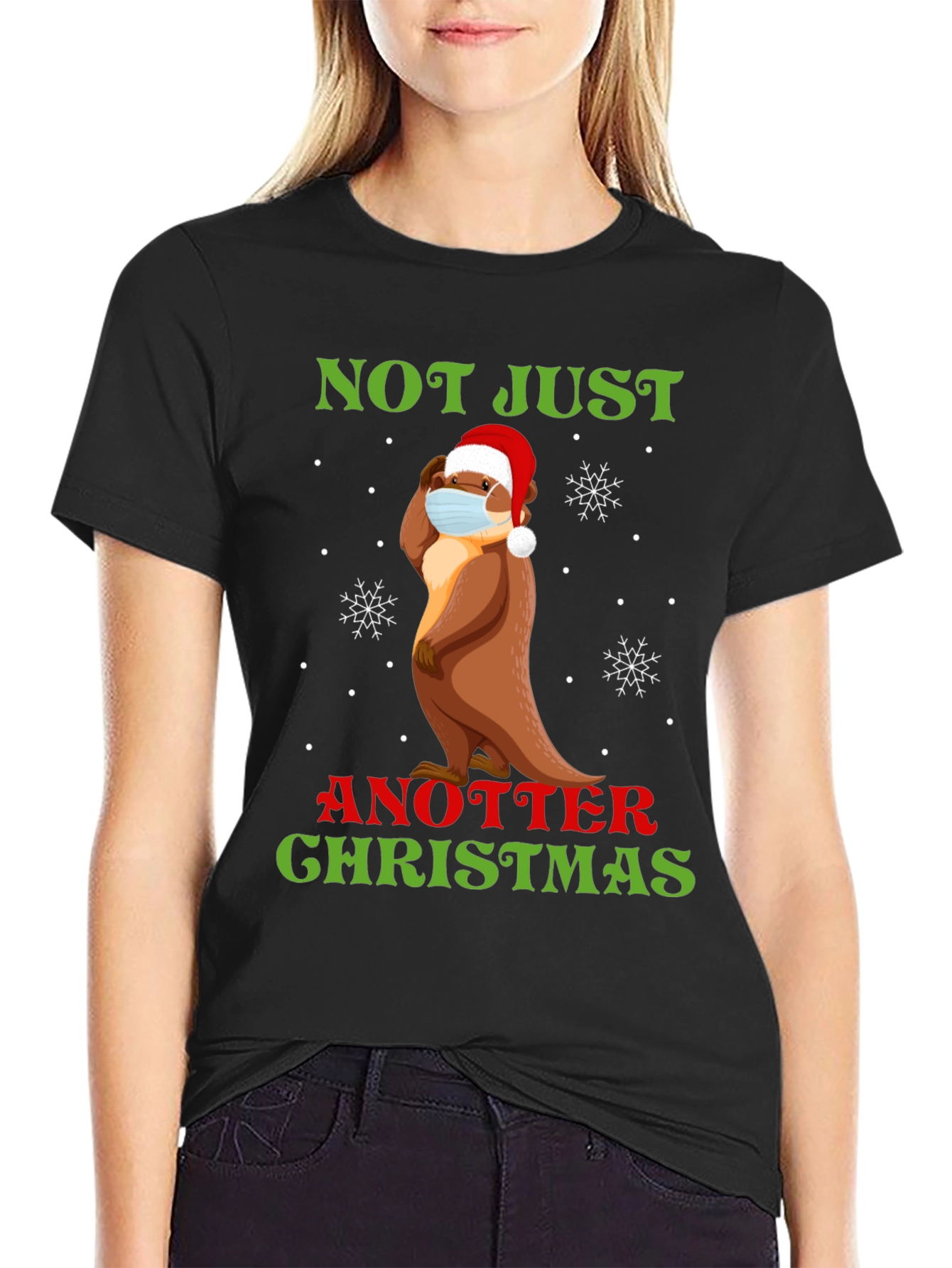 Funny Otter Christmas T-Shirt - Not Just Another Christmas