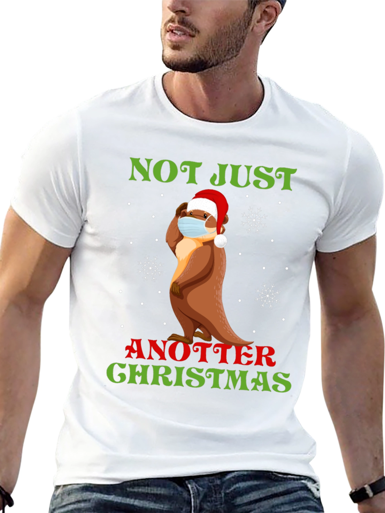 Funny Otter Christmas T-Shirt - Not Just Another Christmas