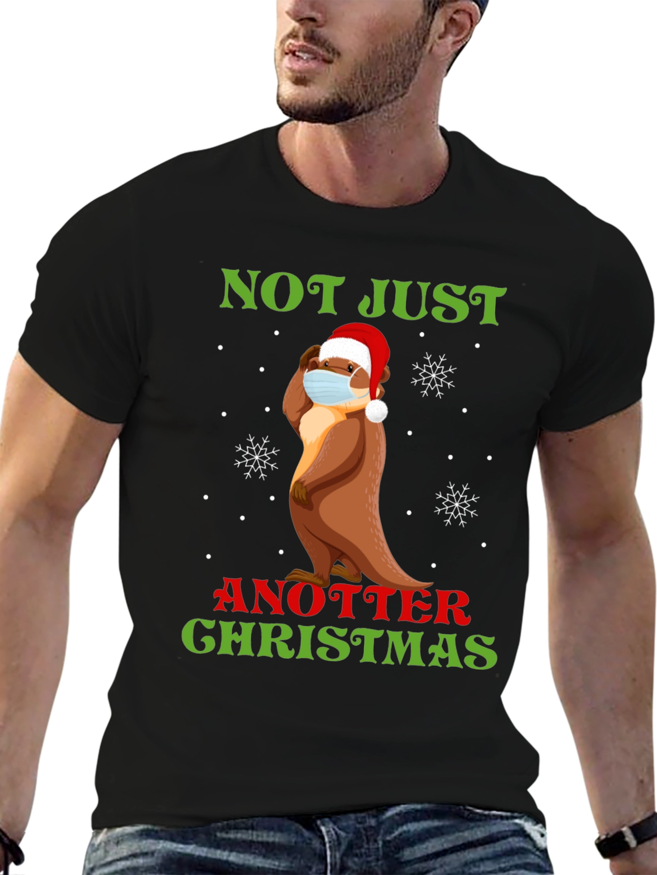 Funny Otter Christmas T-Shirt - Not Just Another Christmas