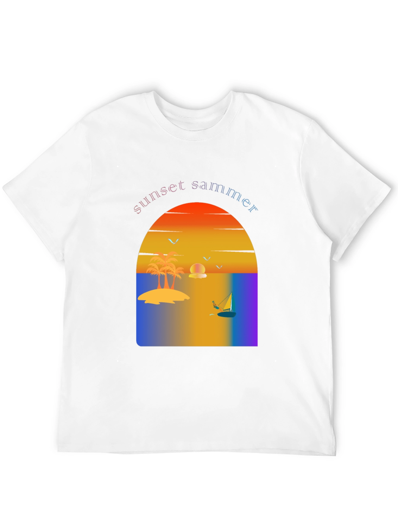 Sunset Summer Graphic Tee - Vacation Vibes T-Shirt