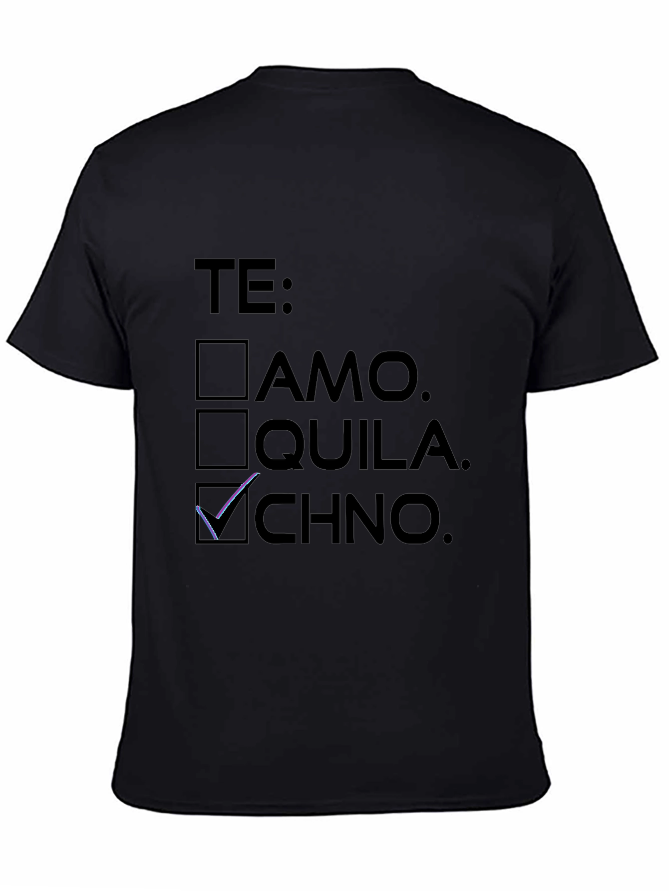 Te Techno Black T-Shirt