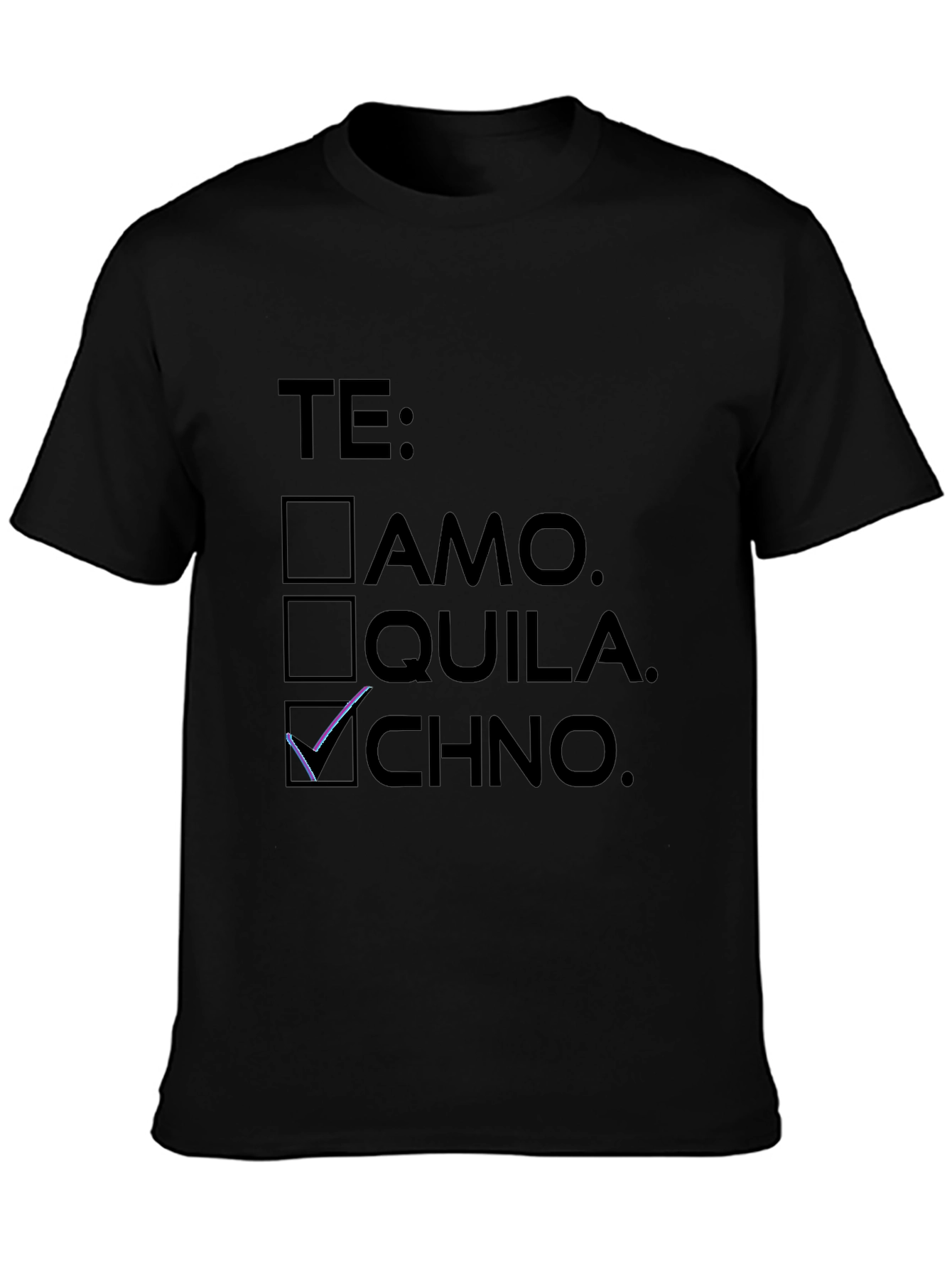 Te Techno Black T-Shirt
