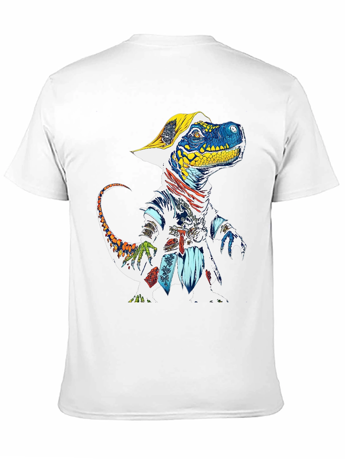 Dino Samurai Graphic Tee - Cool Casual Wear
