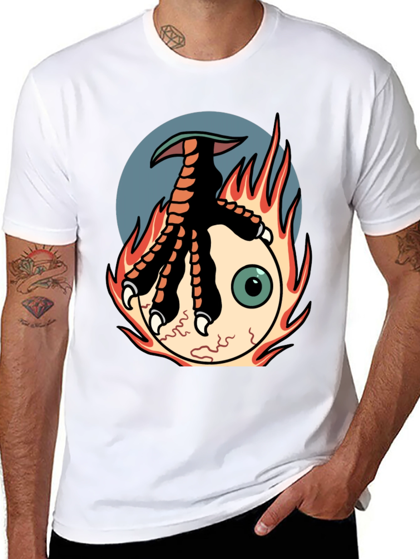 Fiery Eye T-Shirt - Unique Graphic Tee