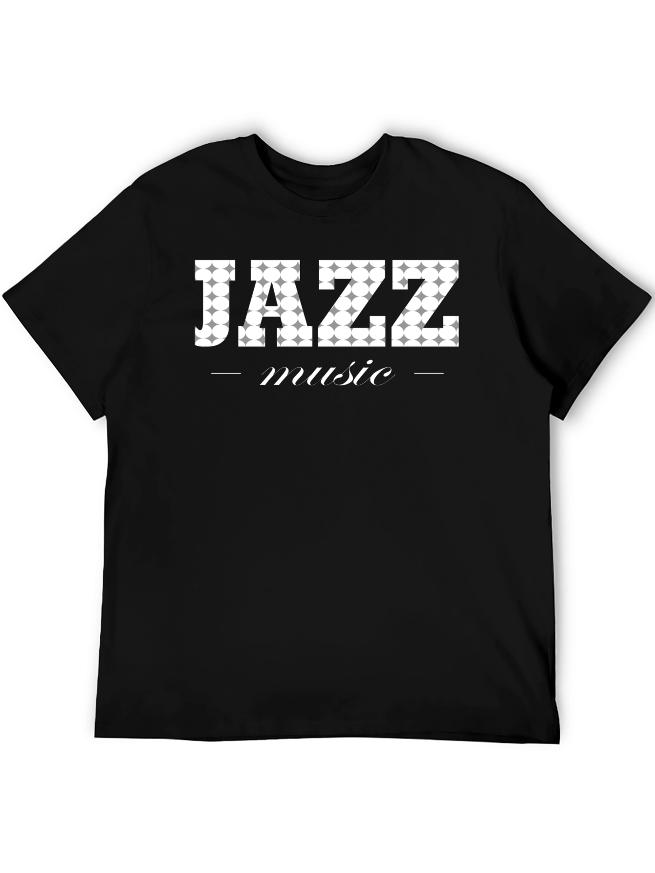 Jazz Music Graphic Tee - Black