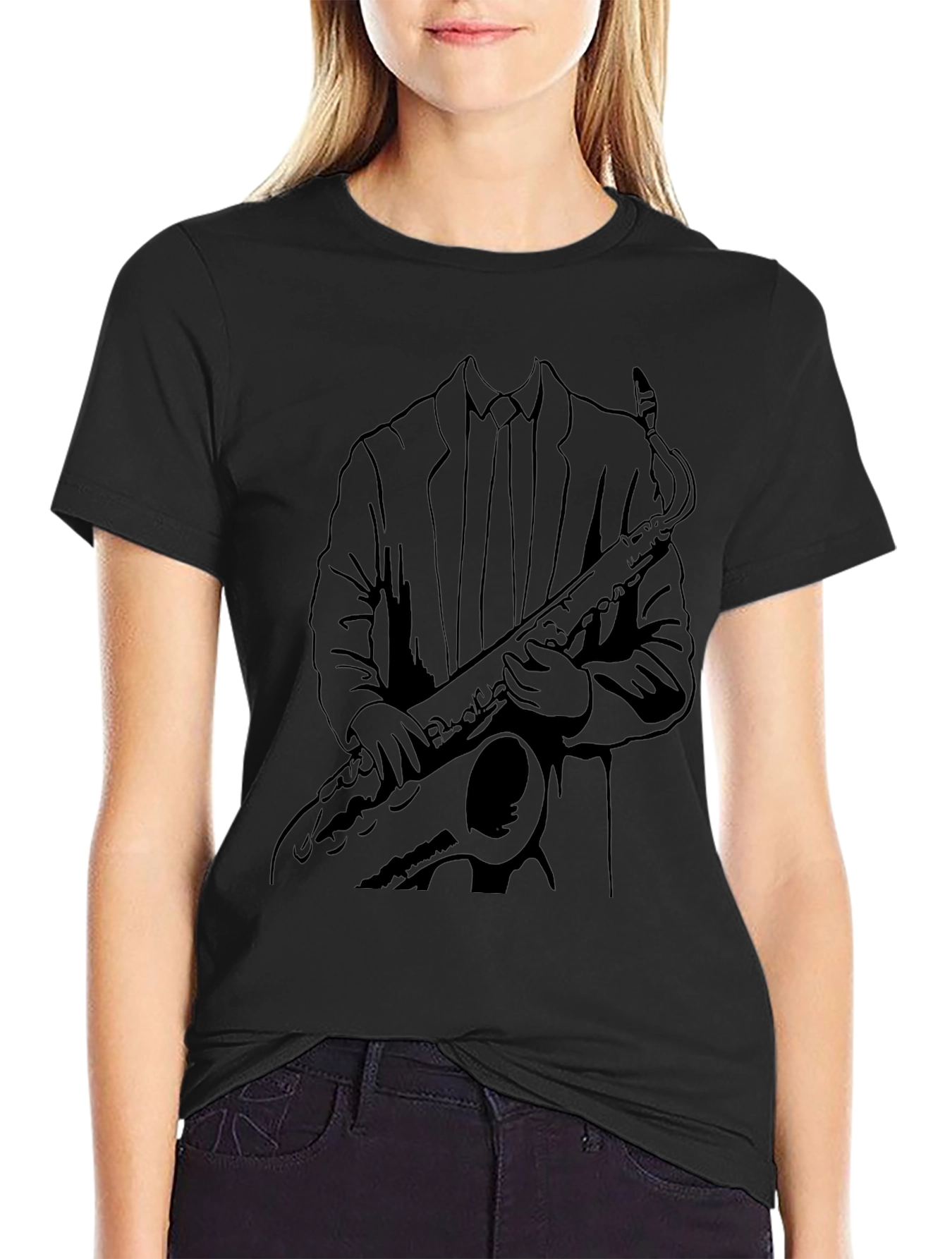 Cool Saxophone Player Graphic Tee