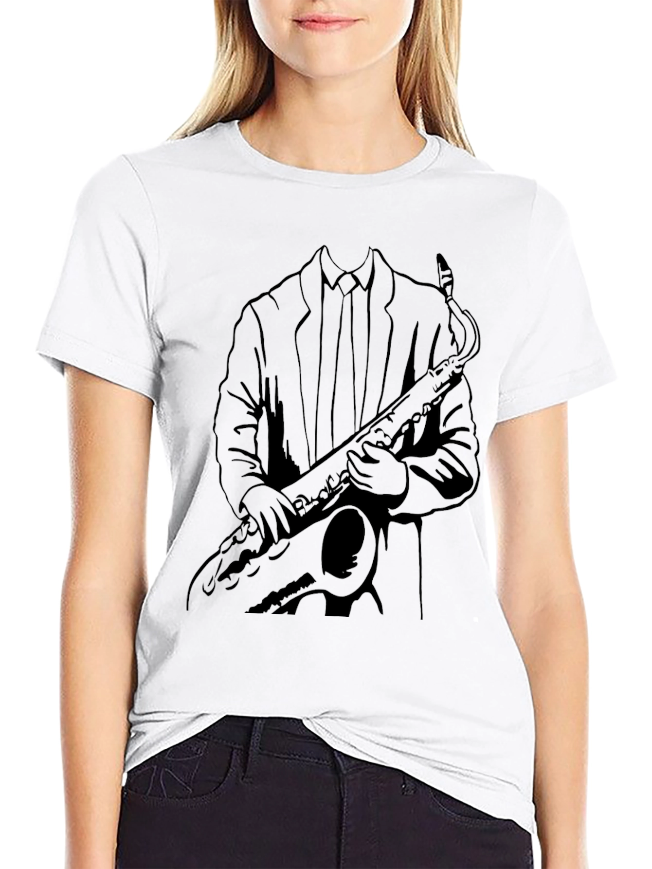 Cool Saxophone Player Graphic Tee
