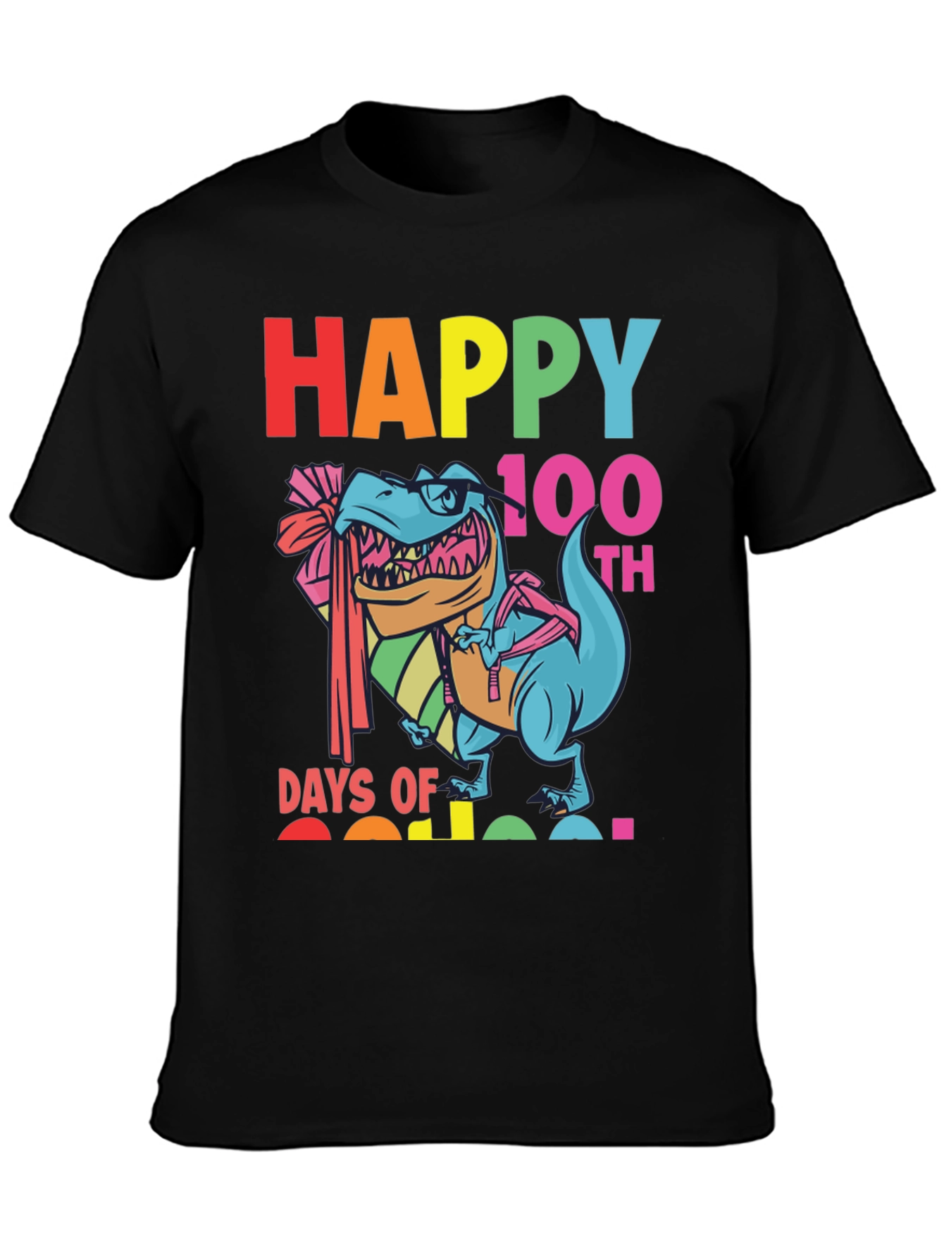 Happy 100th Day Dinosaur T-Shirt