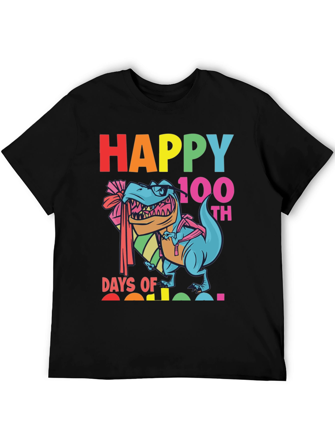 Happy 100th Day Dinosaur T-Shirt