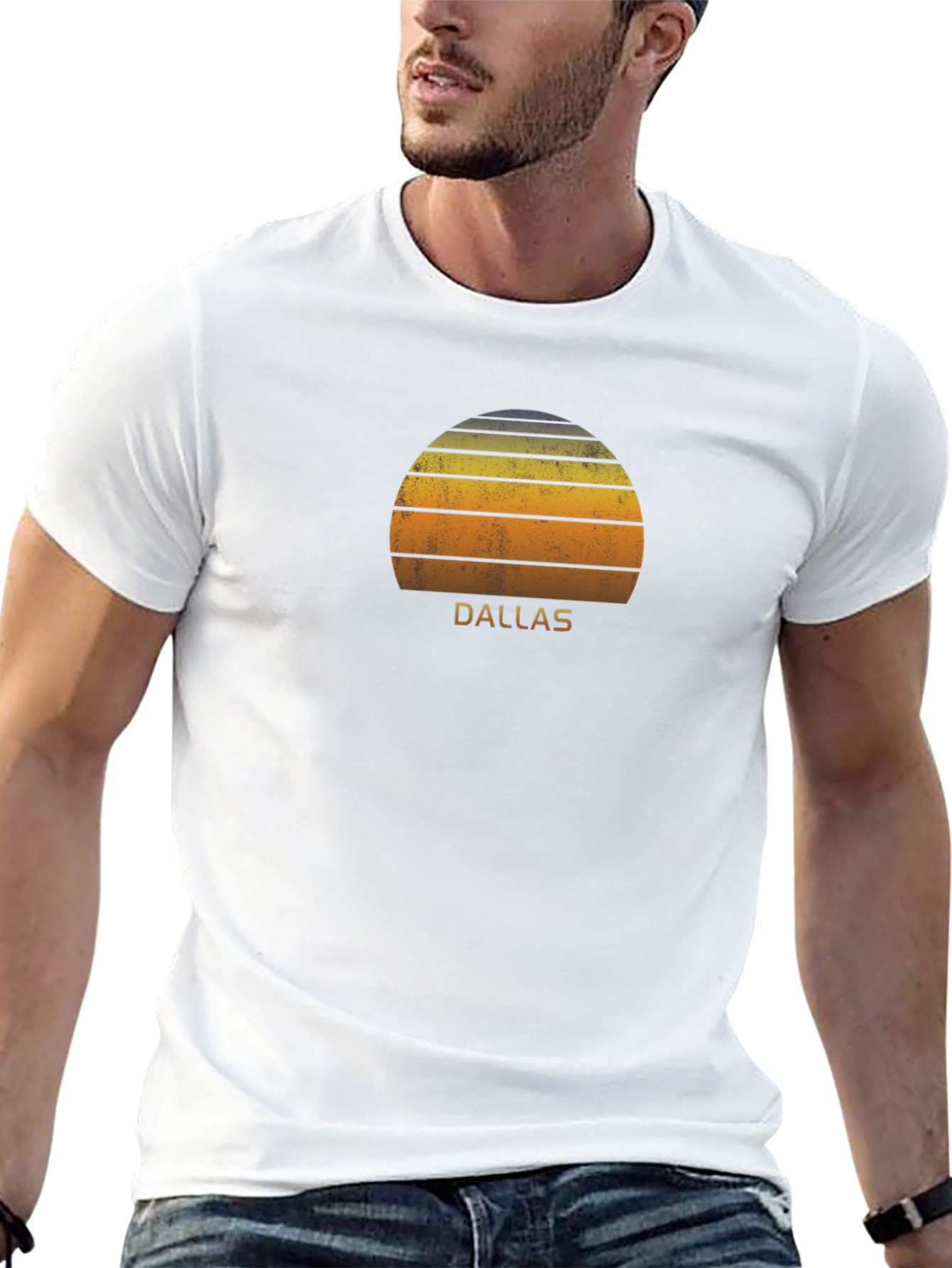 Dallas Retro Sunset Graphic Tee
