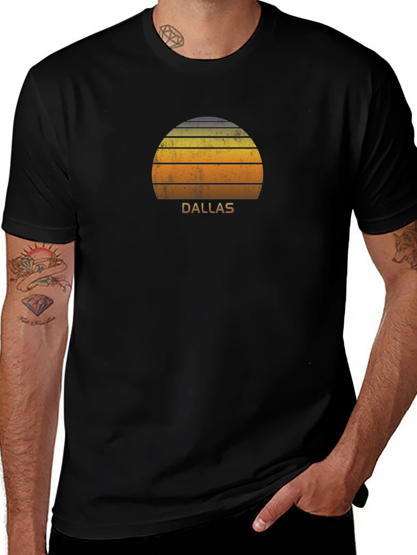 Dallas Retro Sunset Graphic Tee