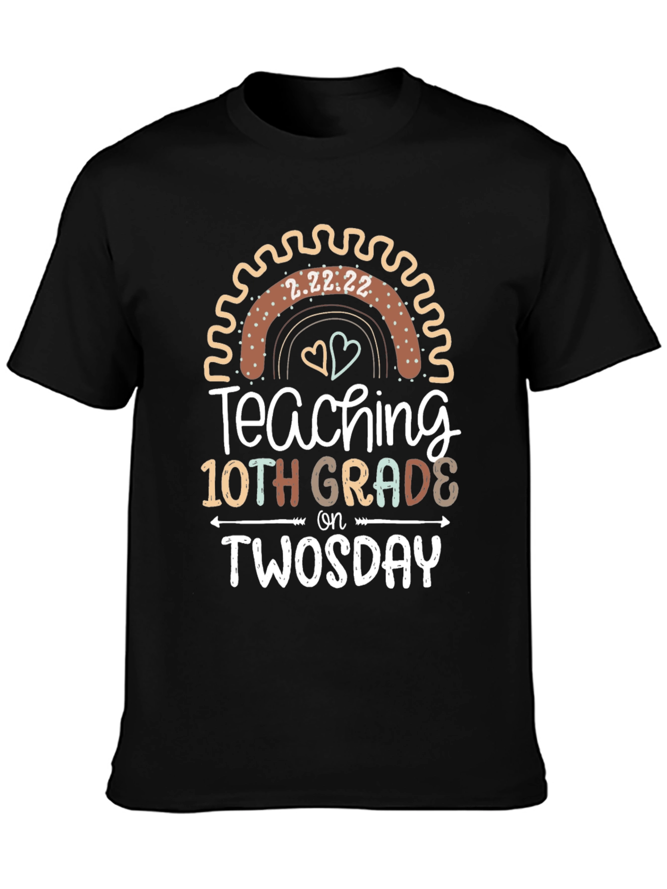Teaching 10th Grade on Twosday T-Shirt