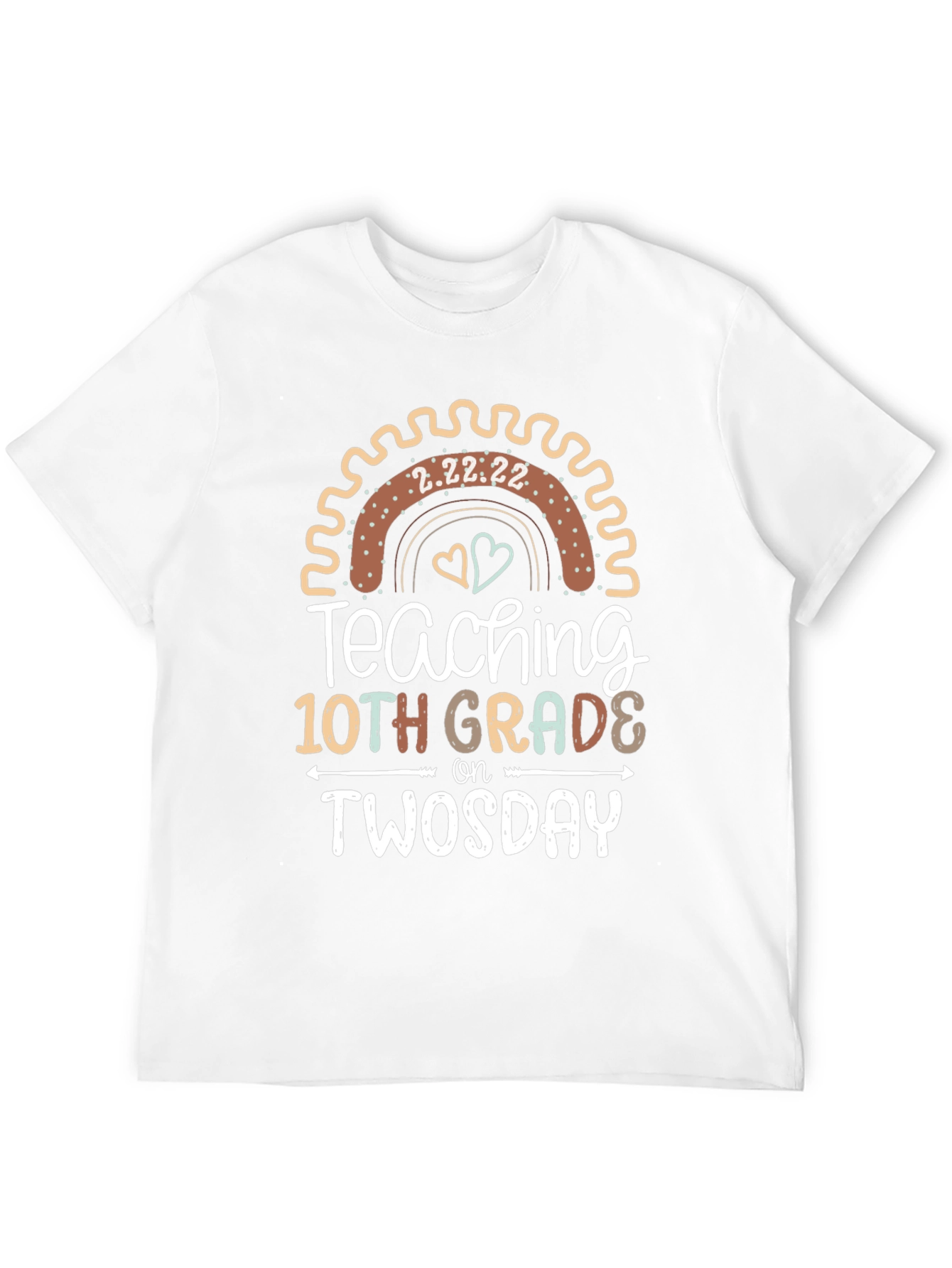 Teaching 10th Grade on Twosday T-Shirt