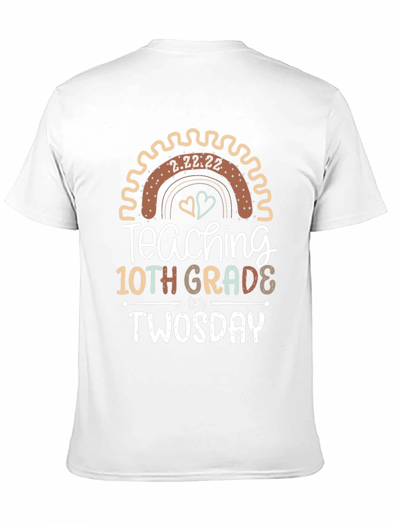 Teaching 10th Grade on Twosday T-Shirt