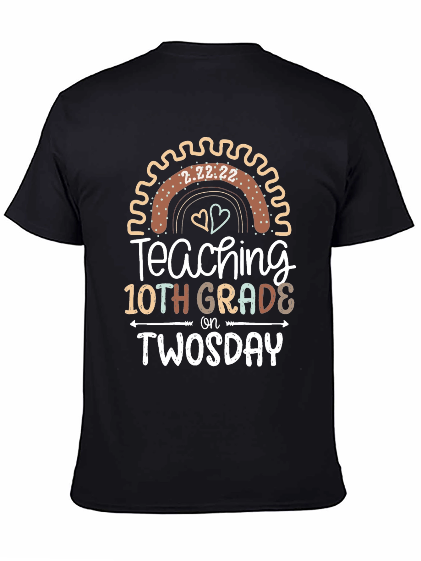 Teaching 10th Grade on Twosday T-Shirt