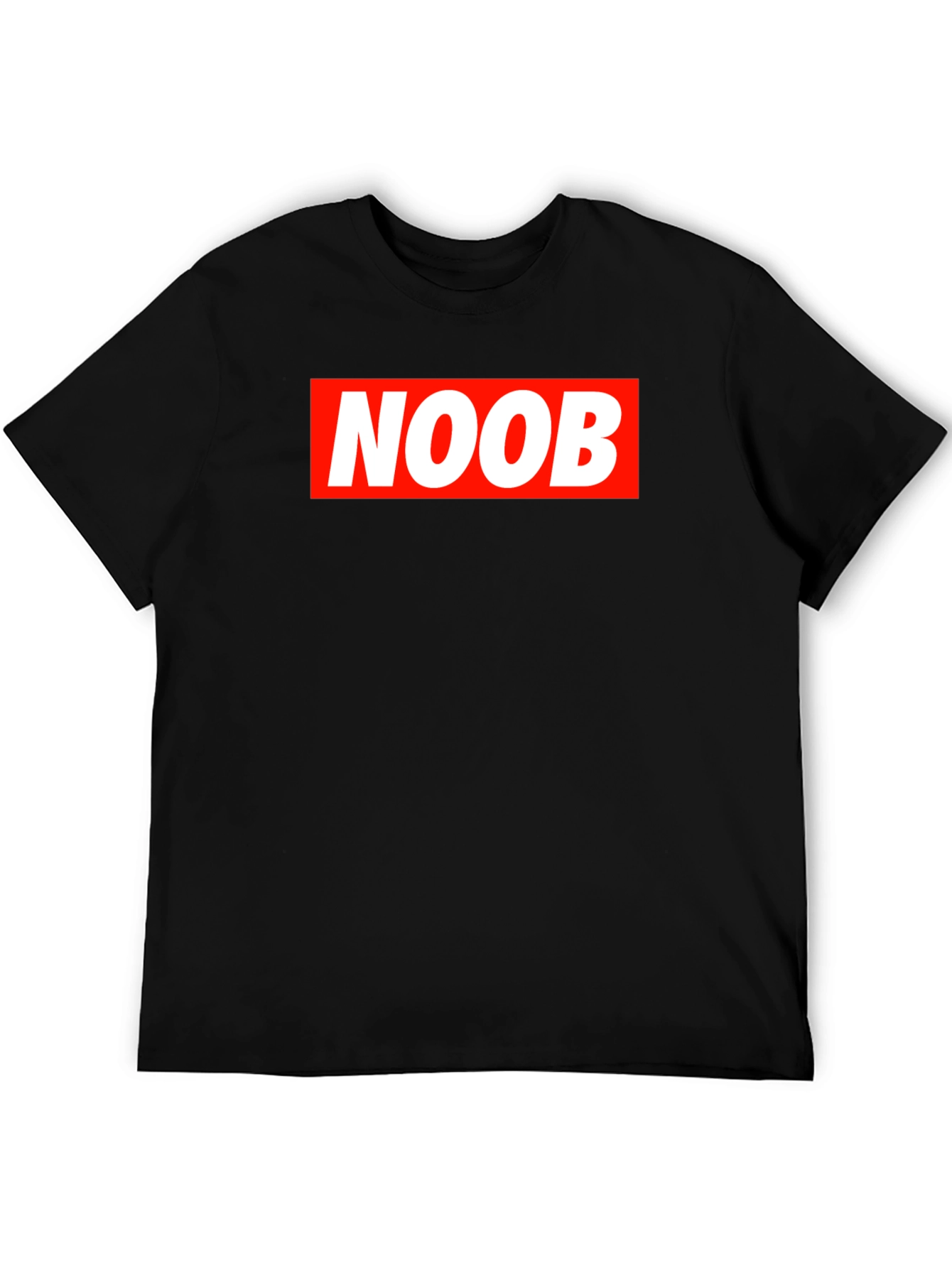 NOOB Graphic Tee - Black Casual T-Shirt