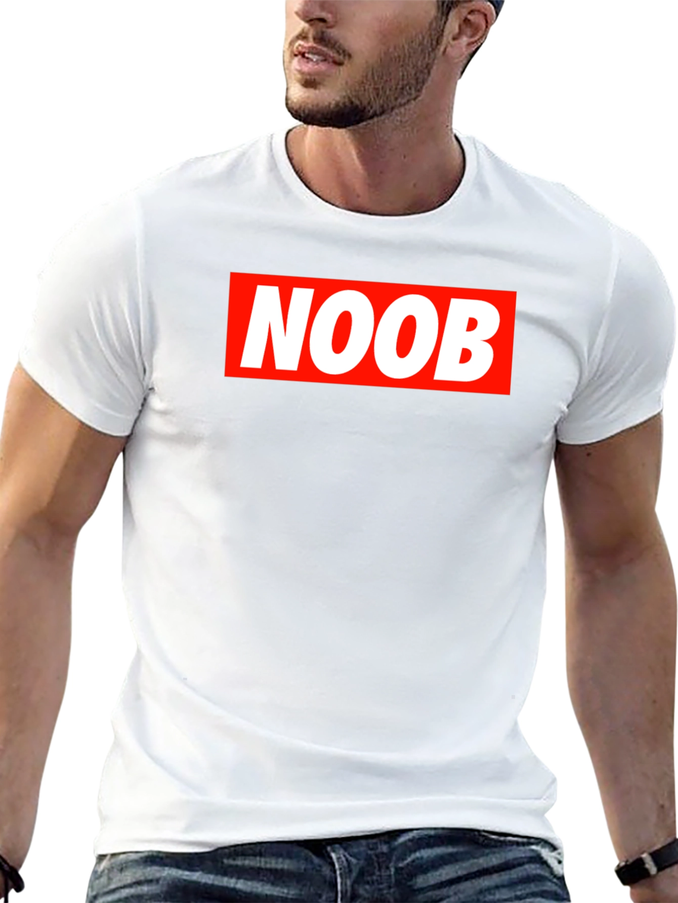 NOOB Graphic Tee - Black Casual T-Shirt