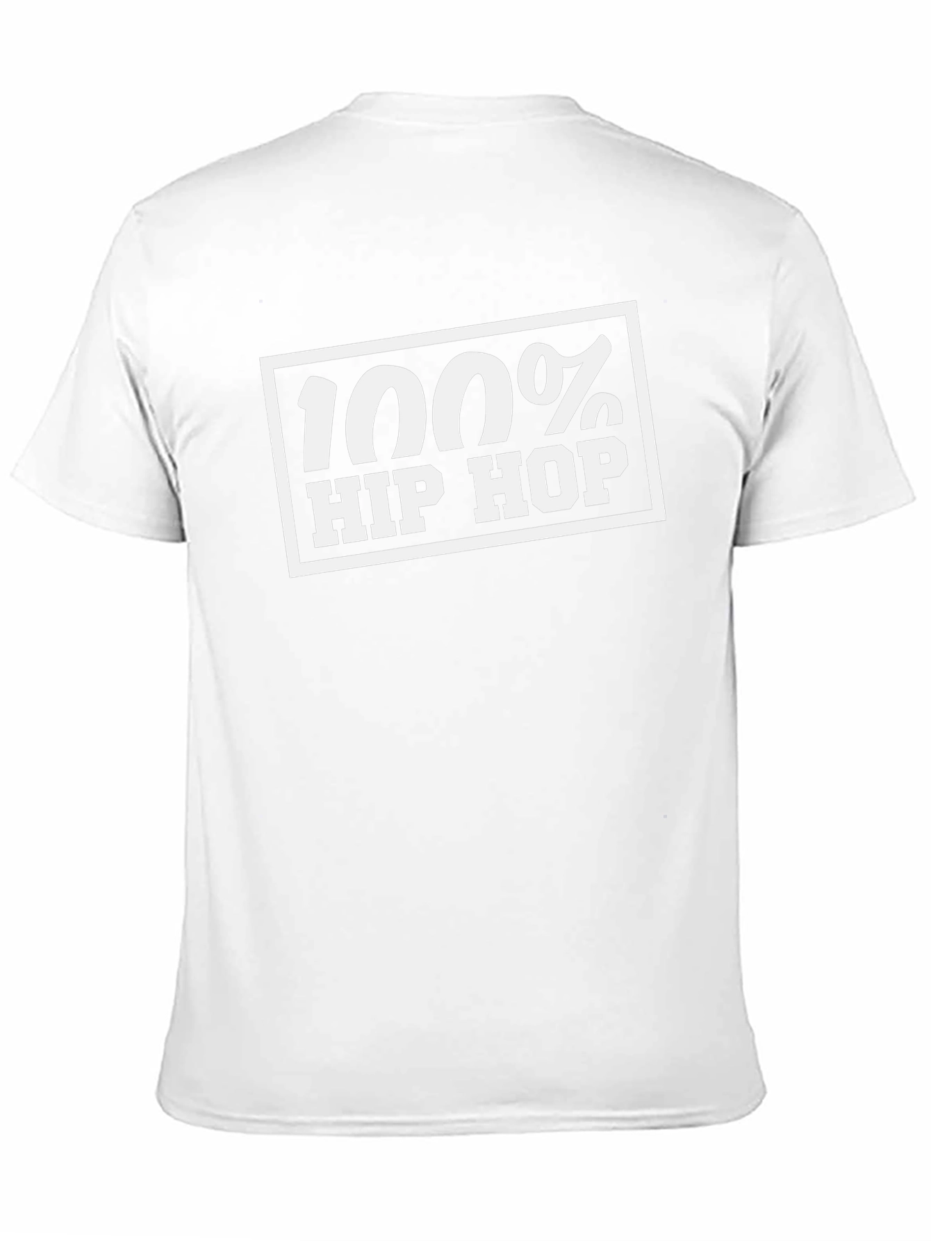 100% Hip Hop Graphic Tee - Classic Black T-Shirt