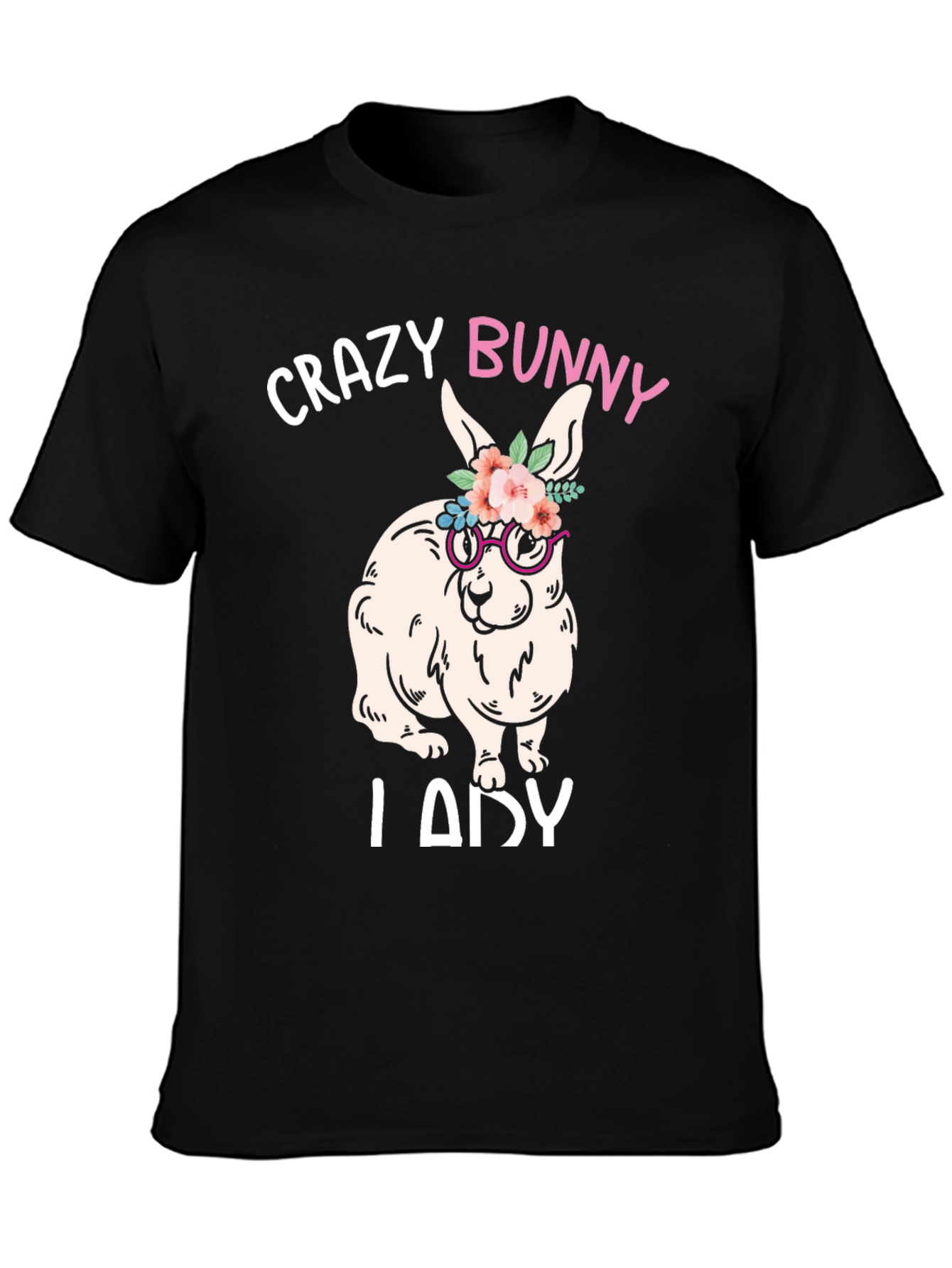 Crazy Bunny Lady Graphic Tee