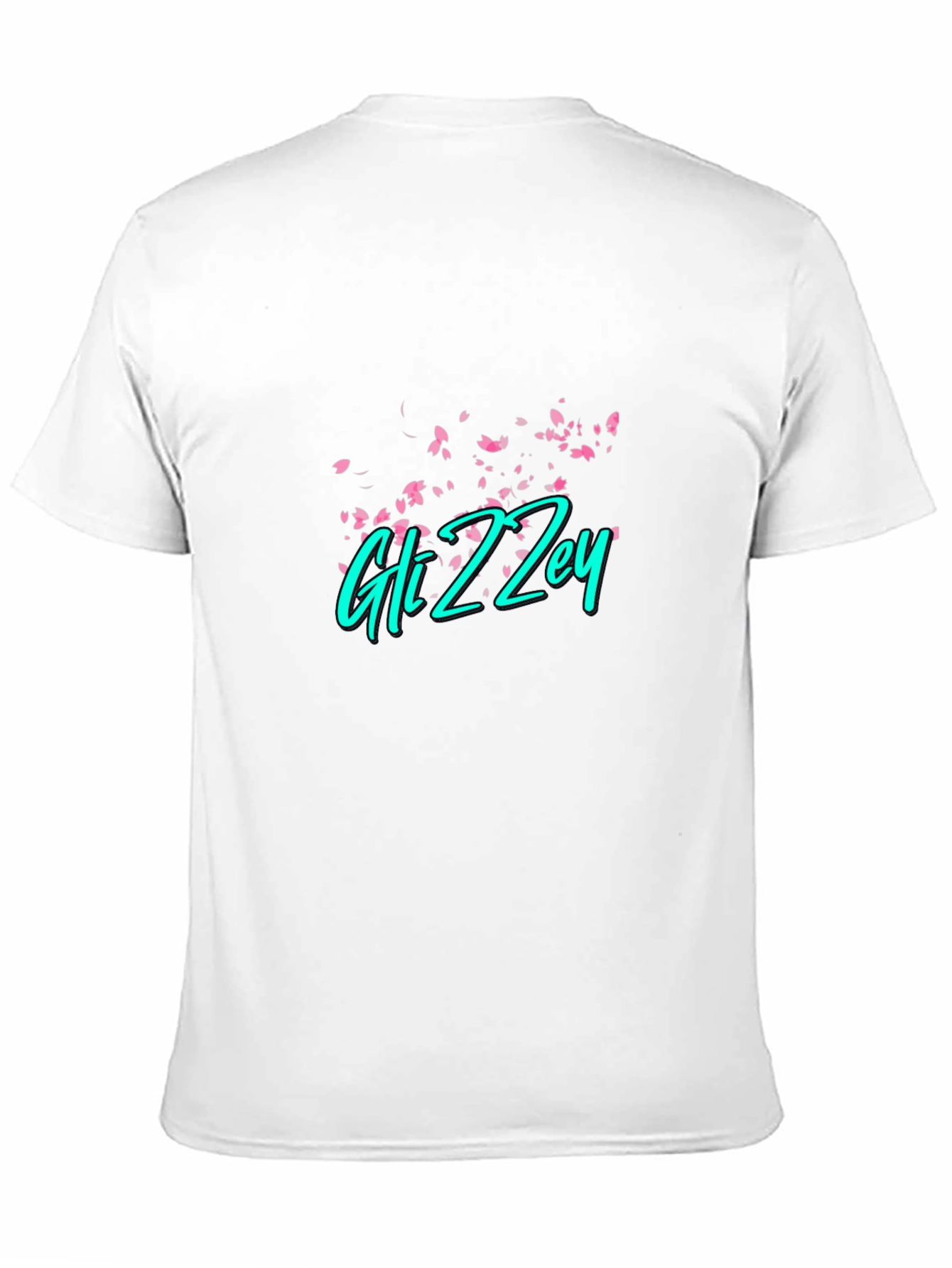 Gli Zzey Black T-Shirt with Floral Design