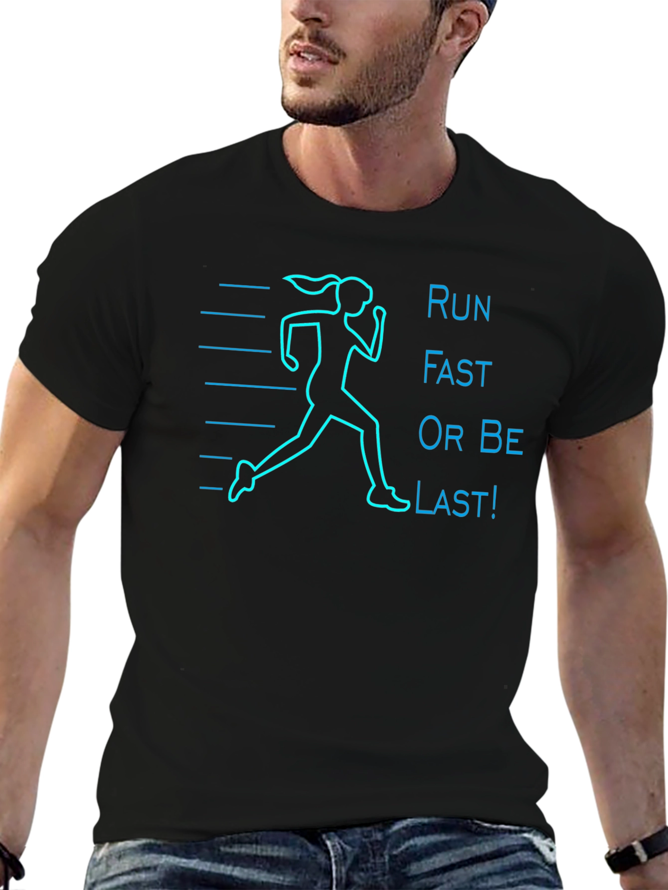 Run Fast T-Shirt - Motivational Graphic Tee