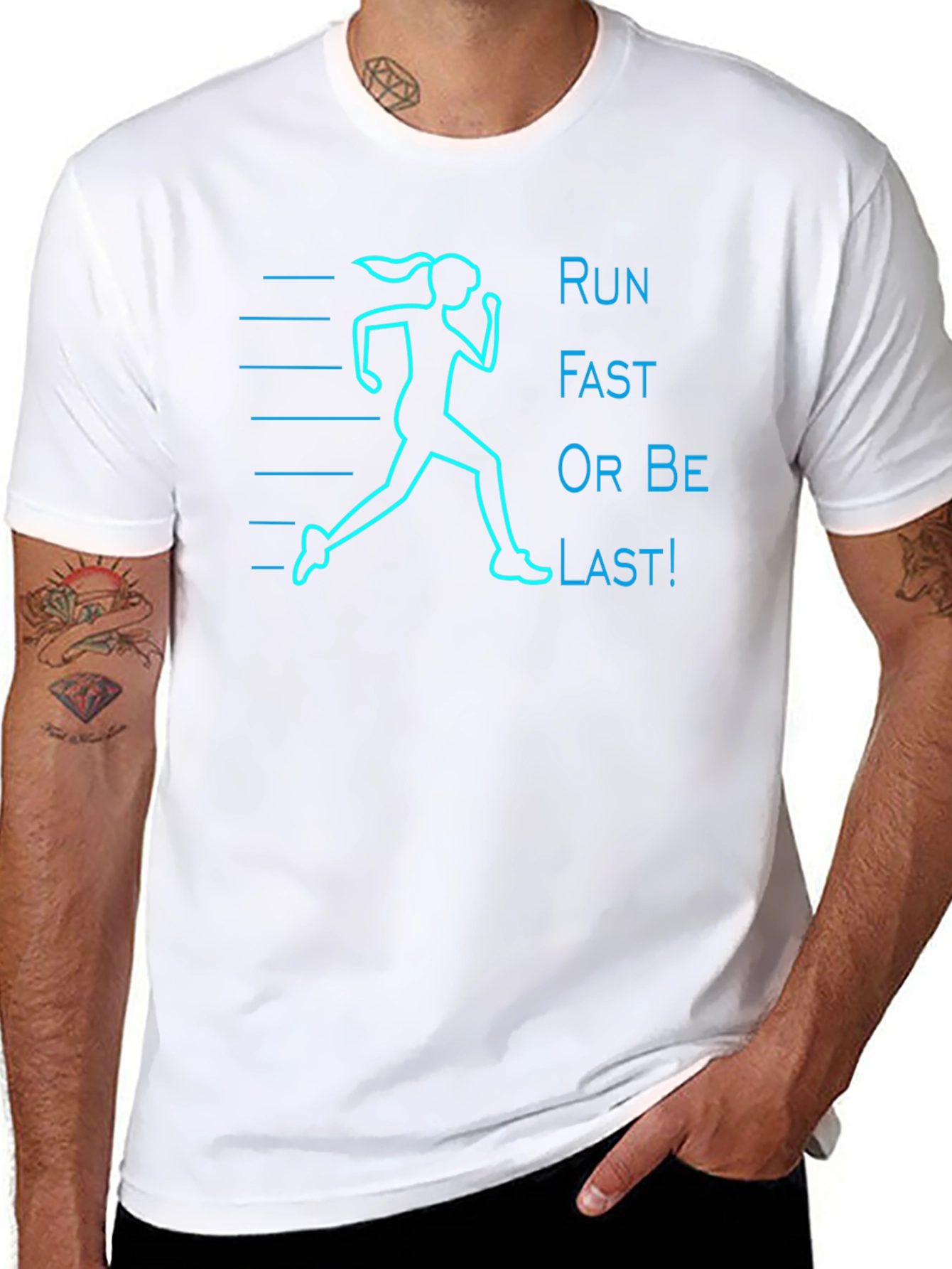 Run Fast T-Shirt - Motivational Graphic Tee