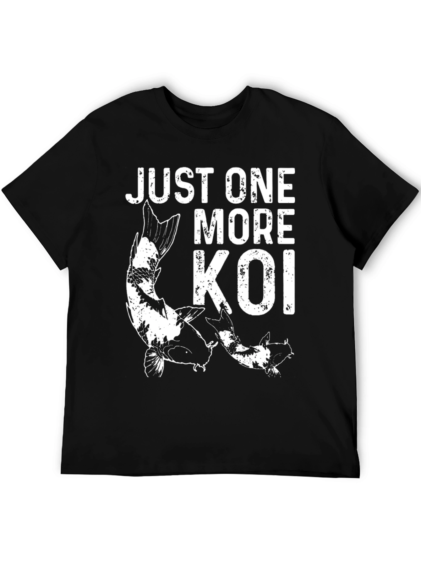 Just One More Koi Graphic Tee - Black