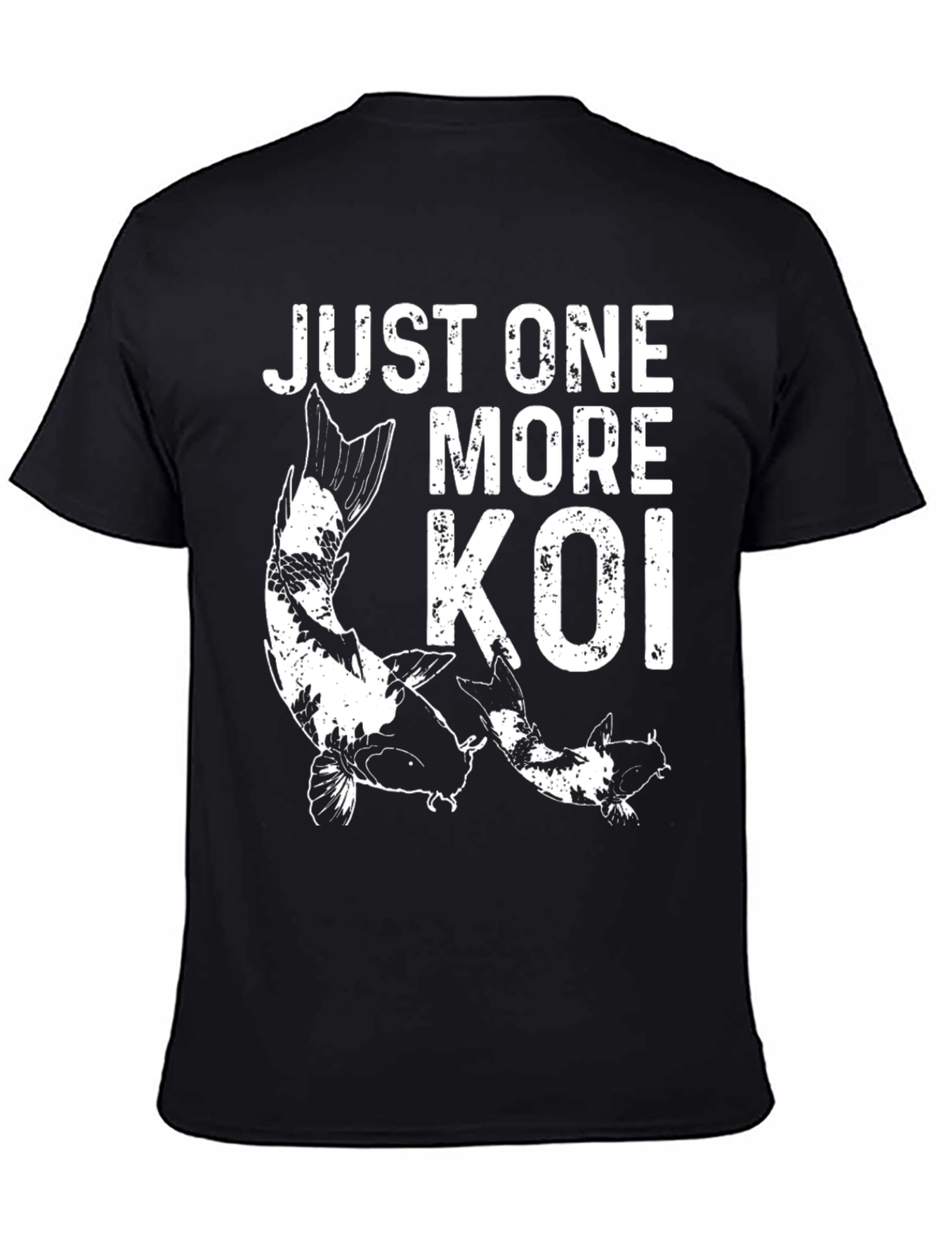 Just One More Koi Graphic Tee - Black