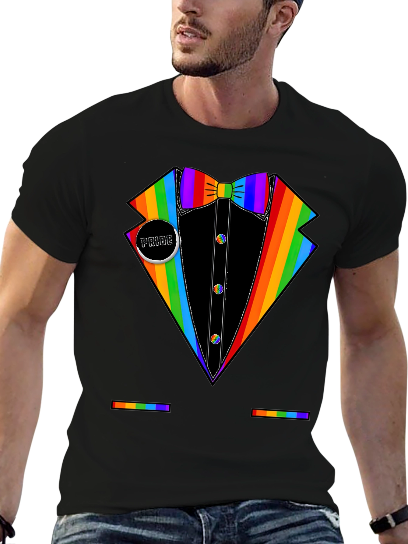 Rainbow Tuxedo Pride T-Shirt
