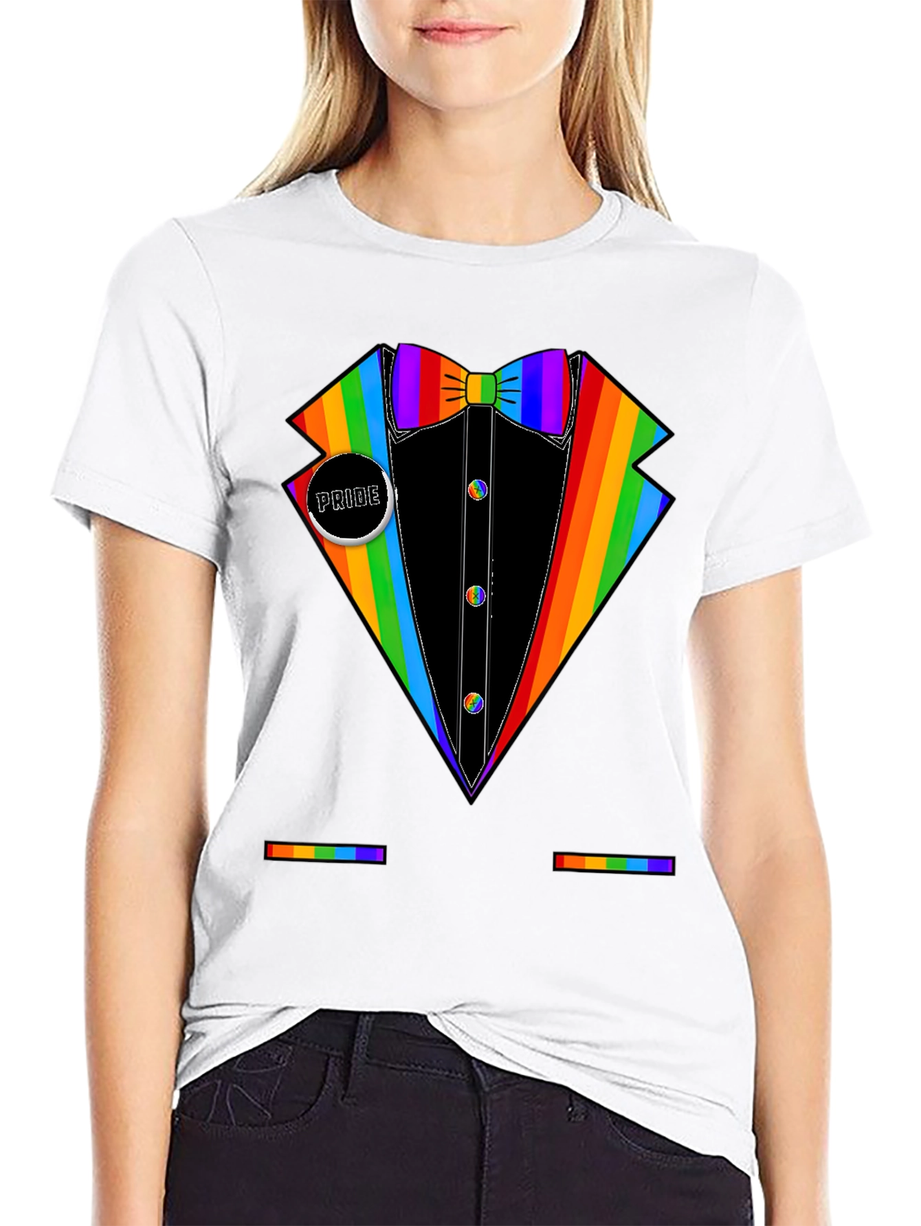 Rainbow Tuxedo Pride T-Shirt