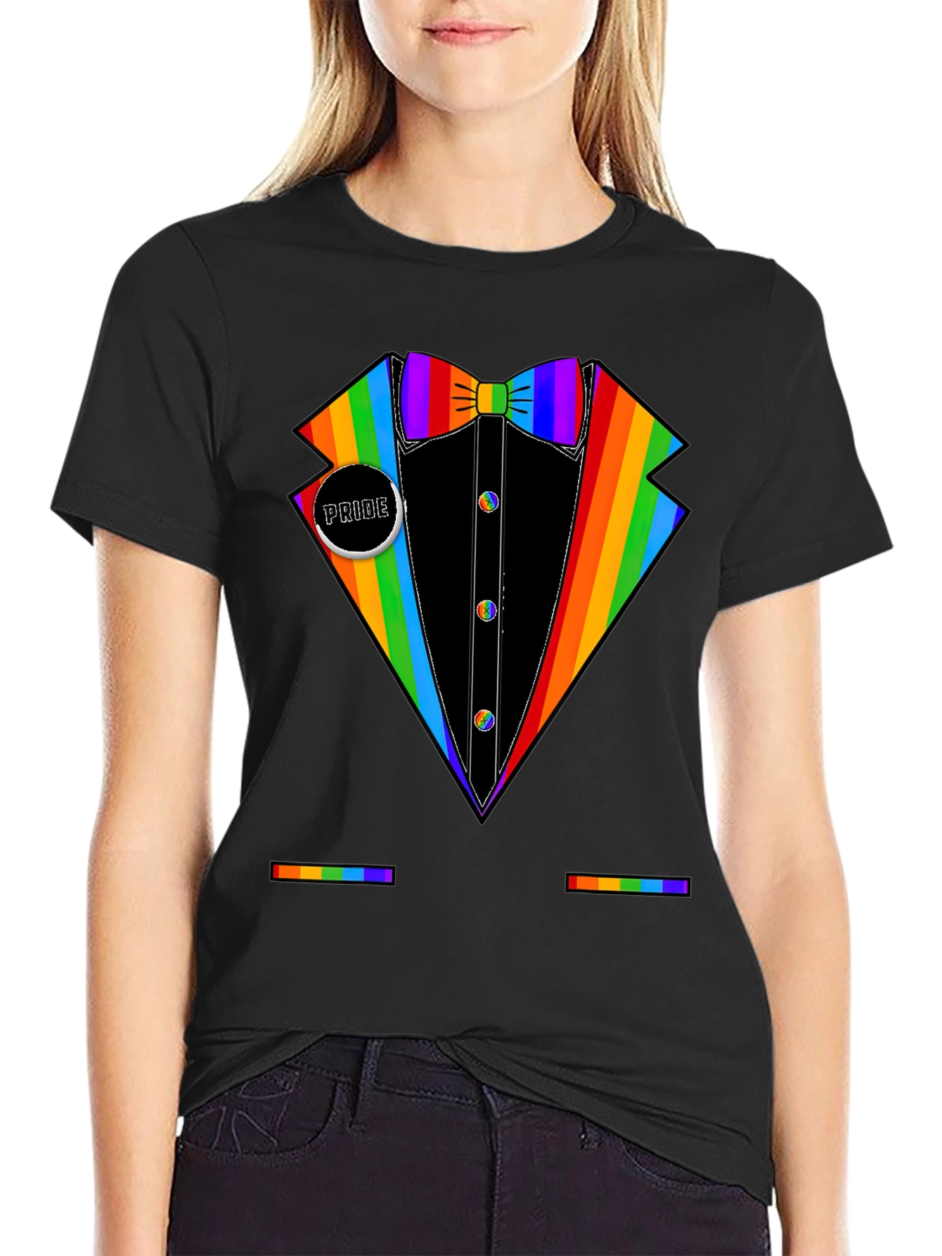 Rainbow Tuxedo Pride T-Shirt