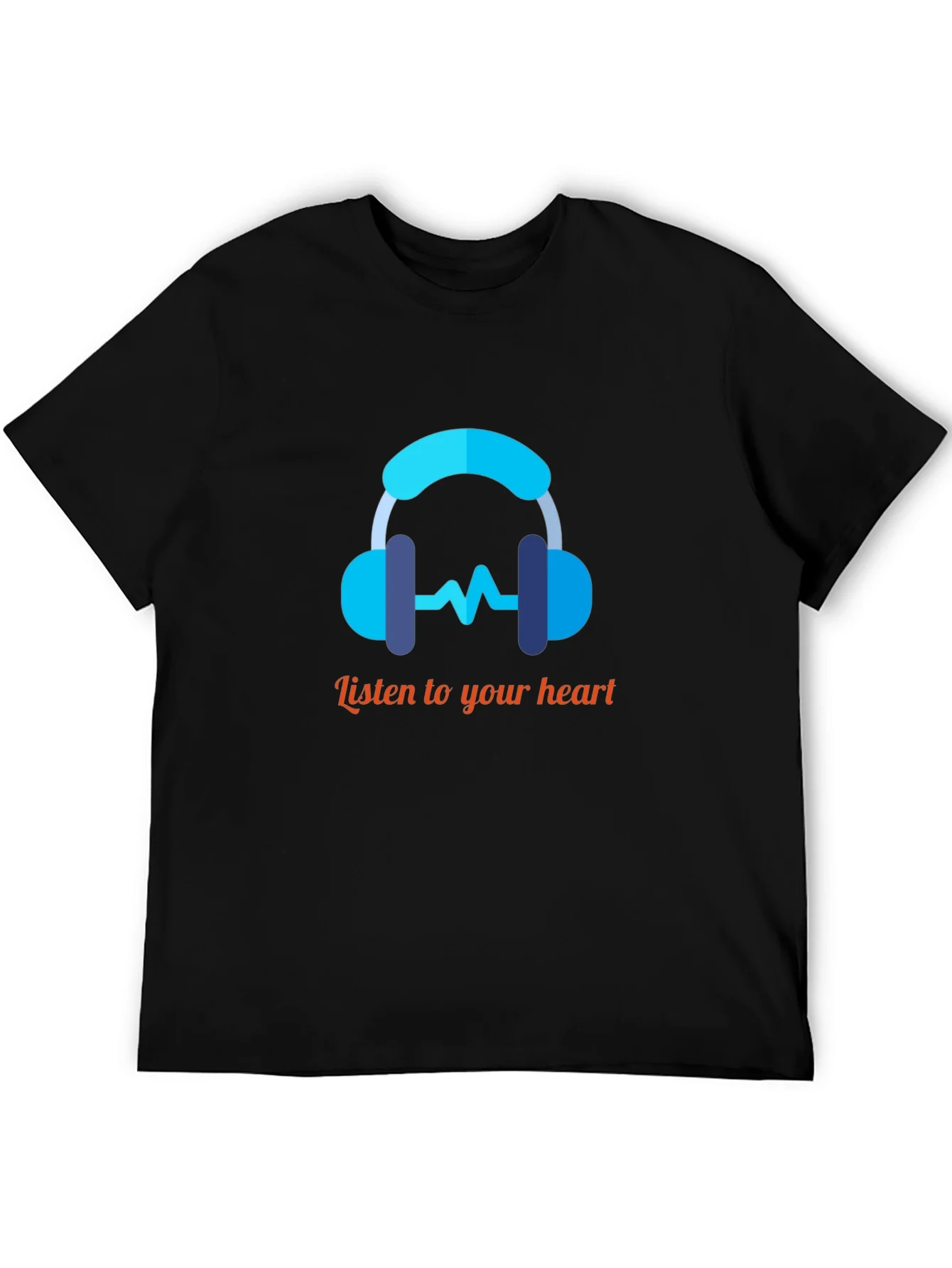 Listen to Your Heart Graphic Tee - Trendy Music Shirt