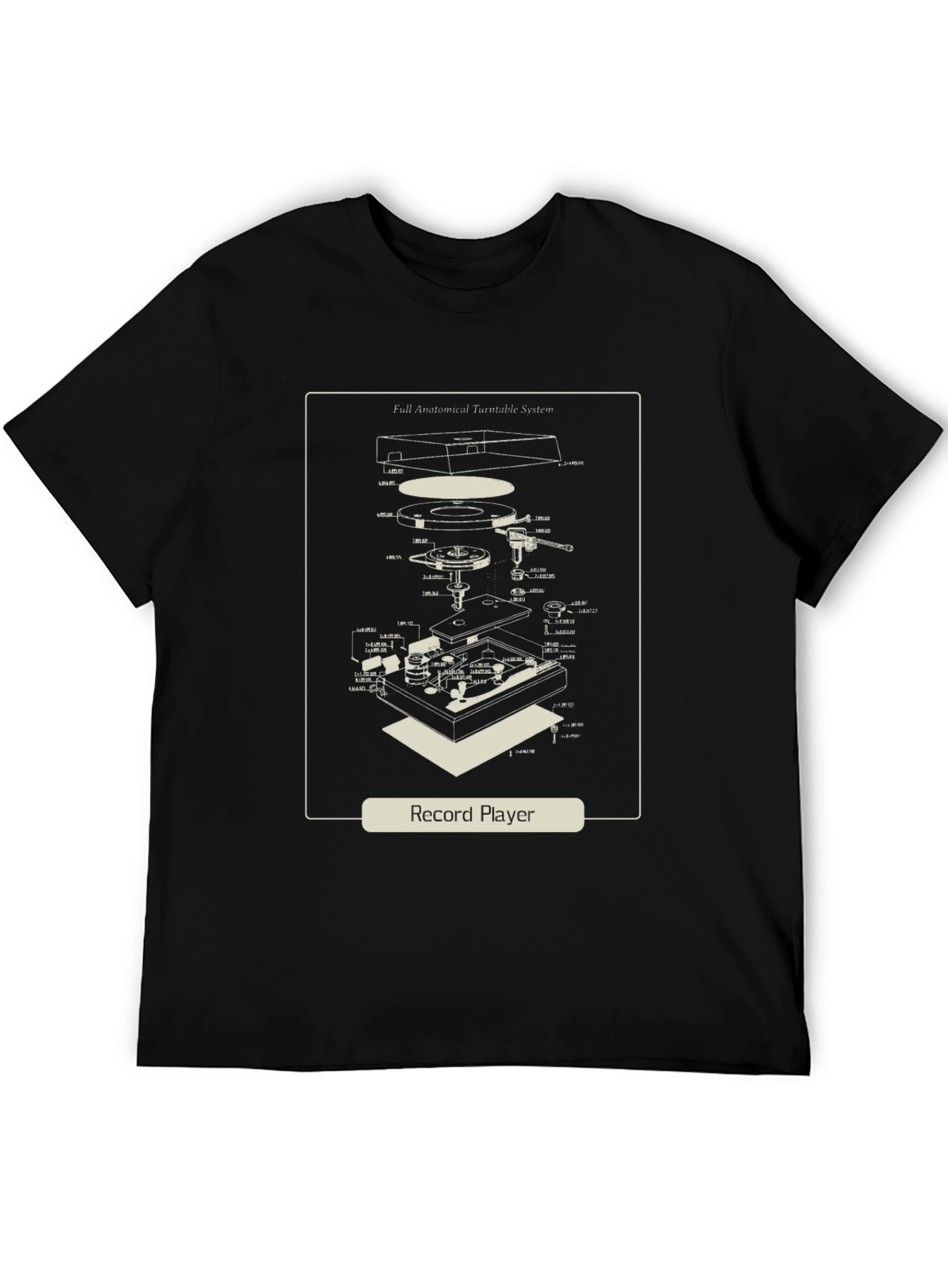 Record Player Anatomy T-Shirt