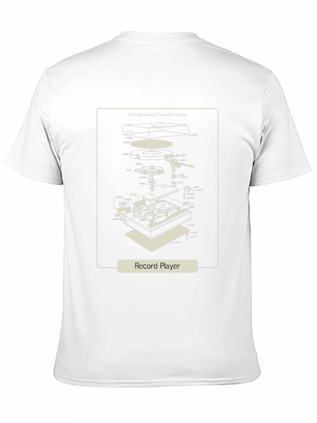Record Player Anatomy T-Shirt