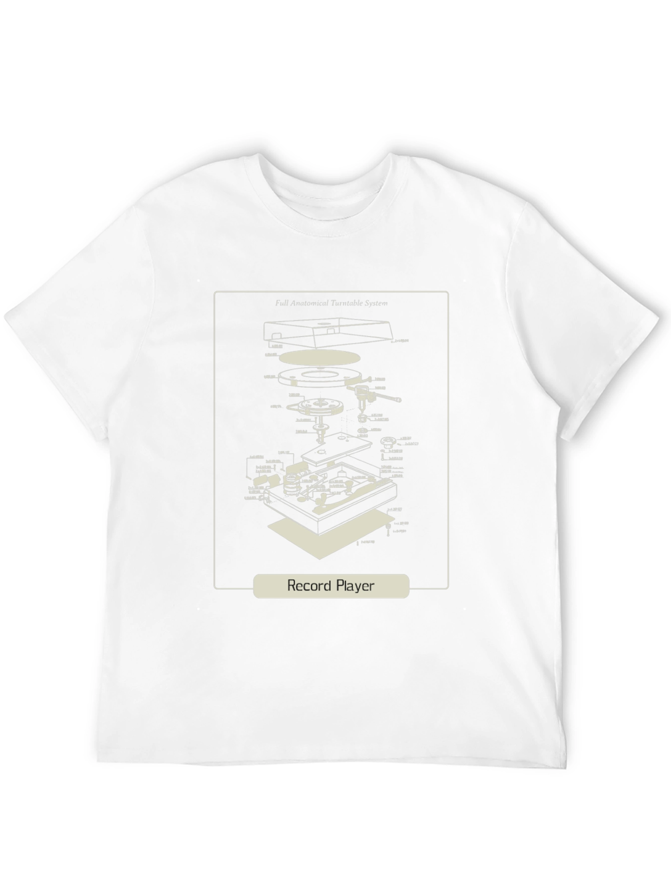 Record Player Anatomy T-Shirt