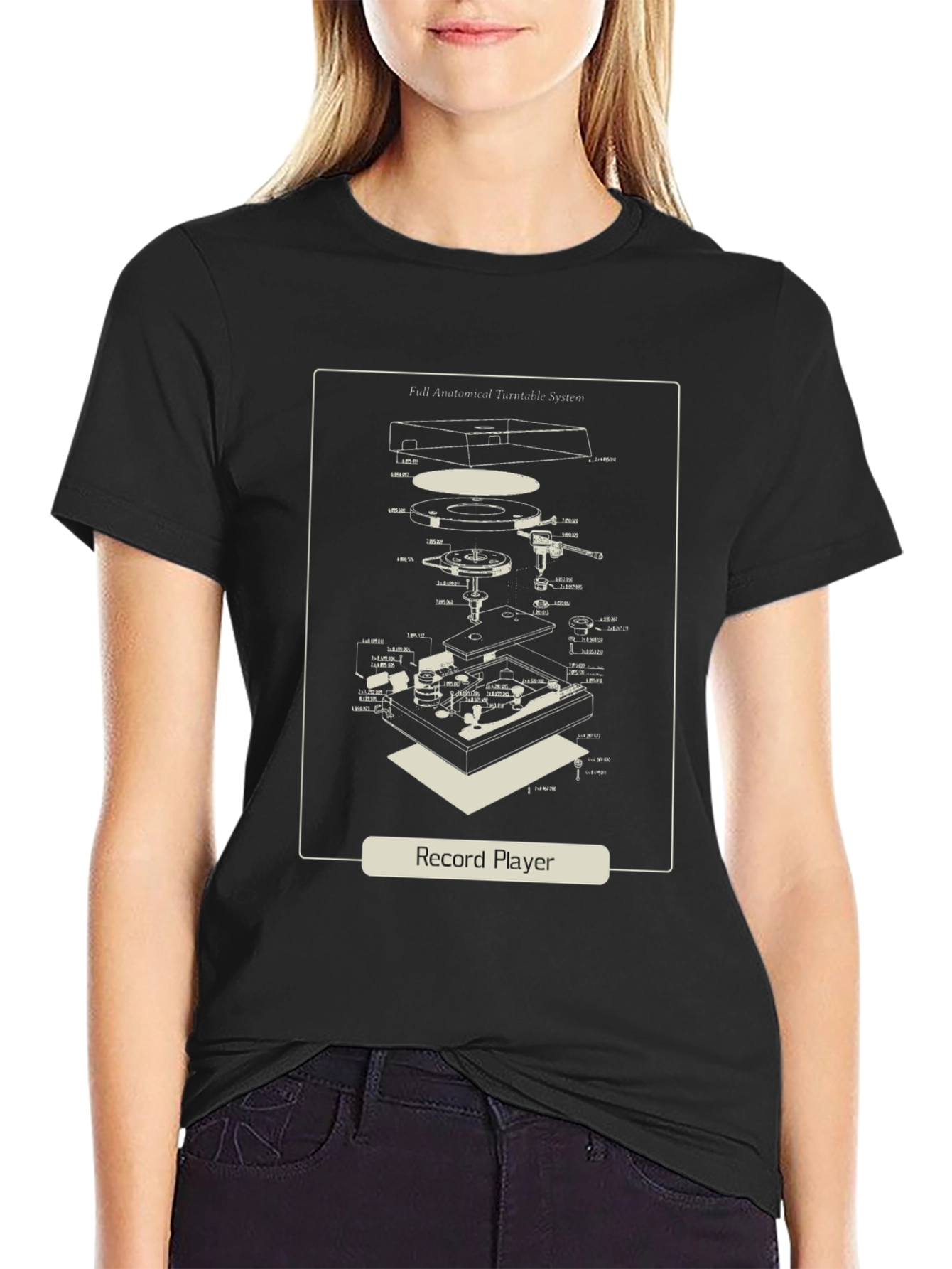 Record Player Anatomy T-Shirt