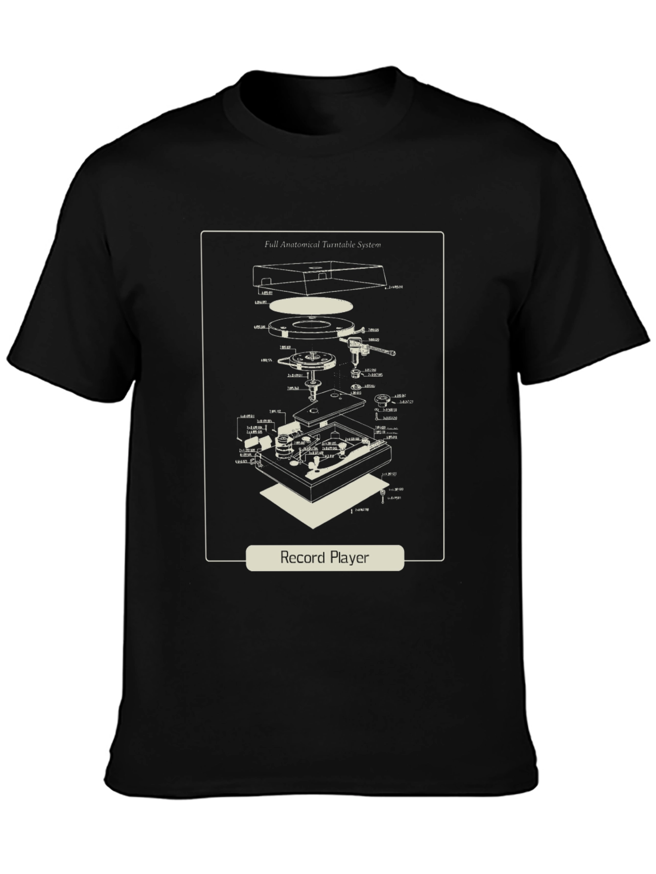 Record Player Anatomy T-Shirt