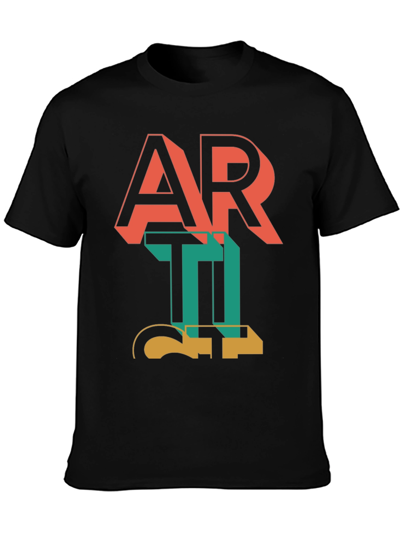 Retro Art Graphic Tee - Stylish Mens T-Shirt