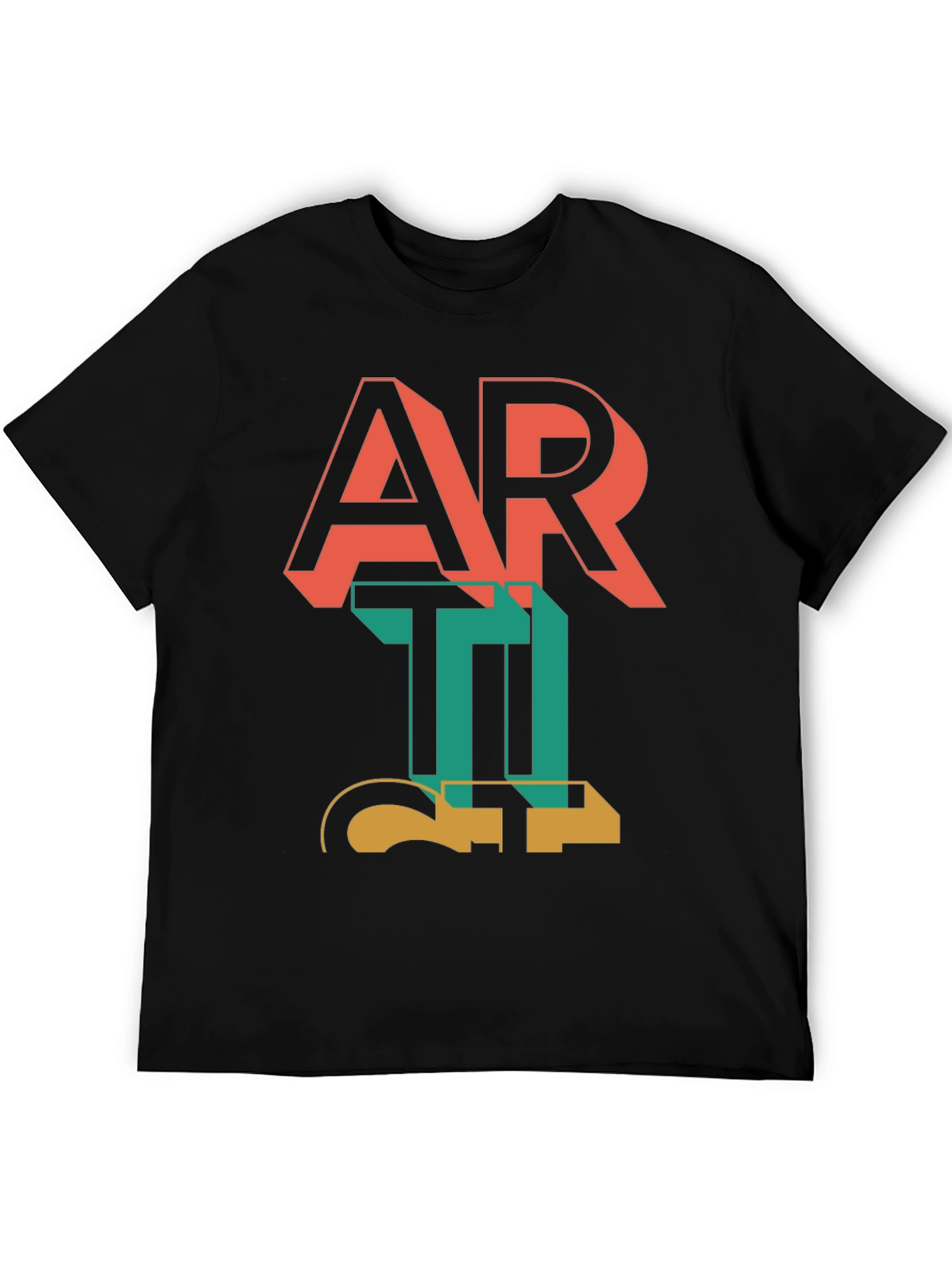 Retro Art Graphic Tee - Stylish Mens T-Shirt