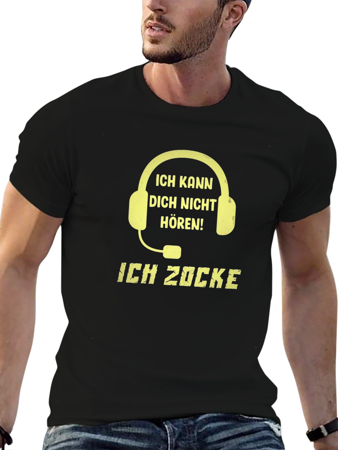 Gamer Headset Graphic T-Shirt - Ich Zocke