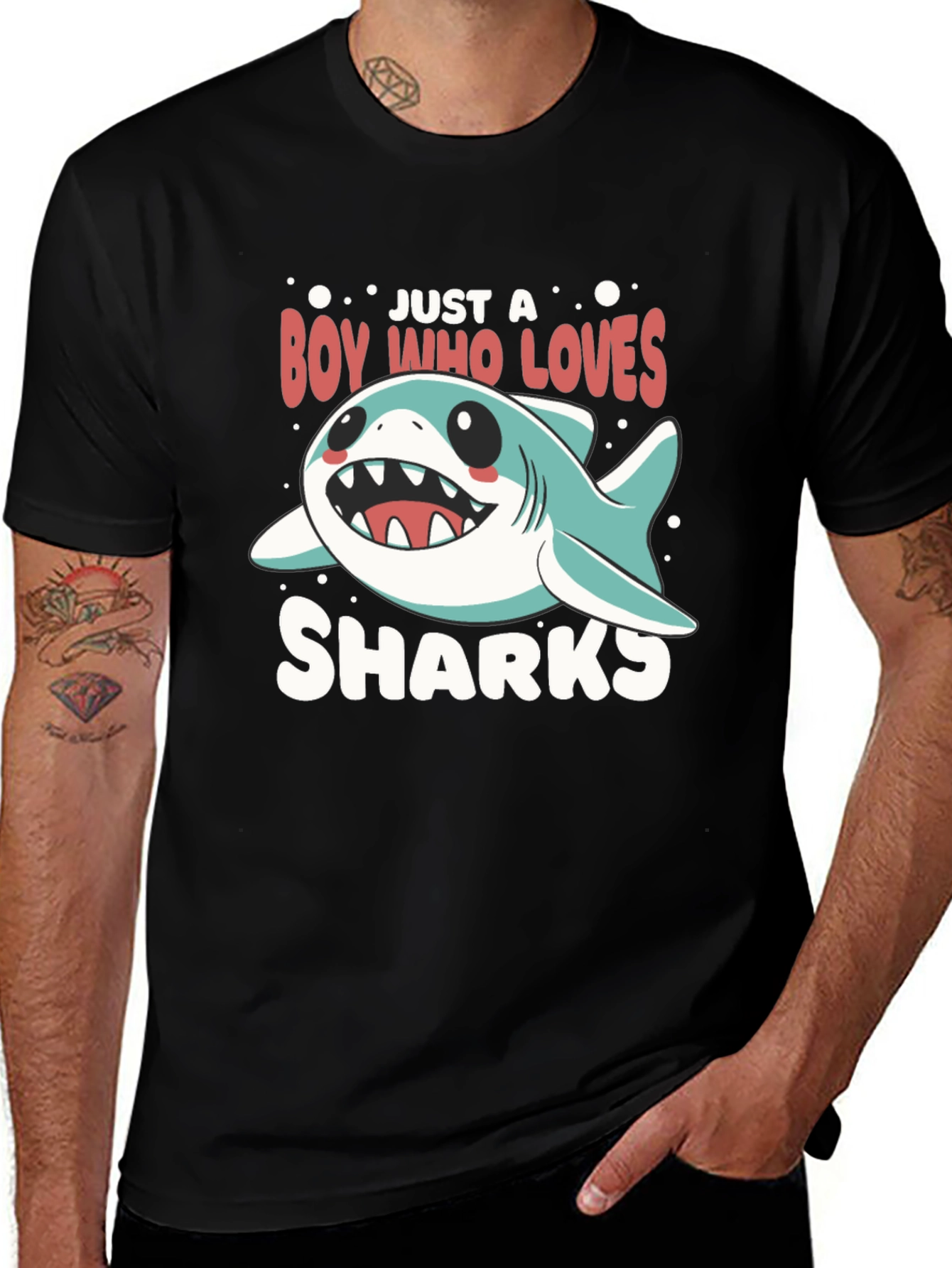 Boy Who Loves Sharks T-Shirt