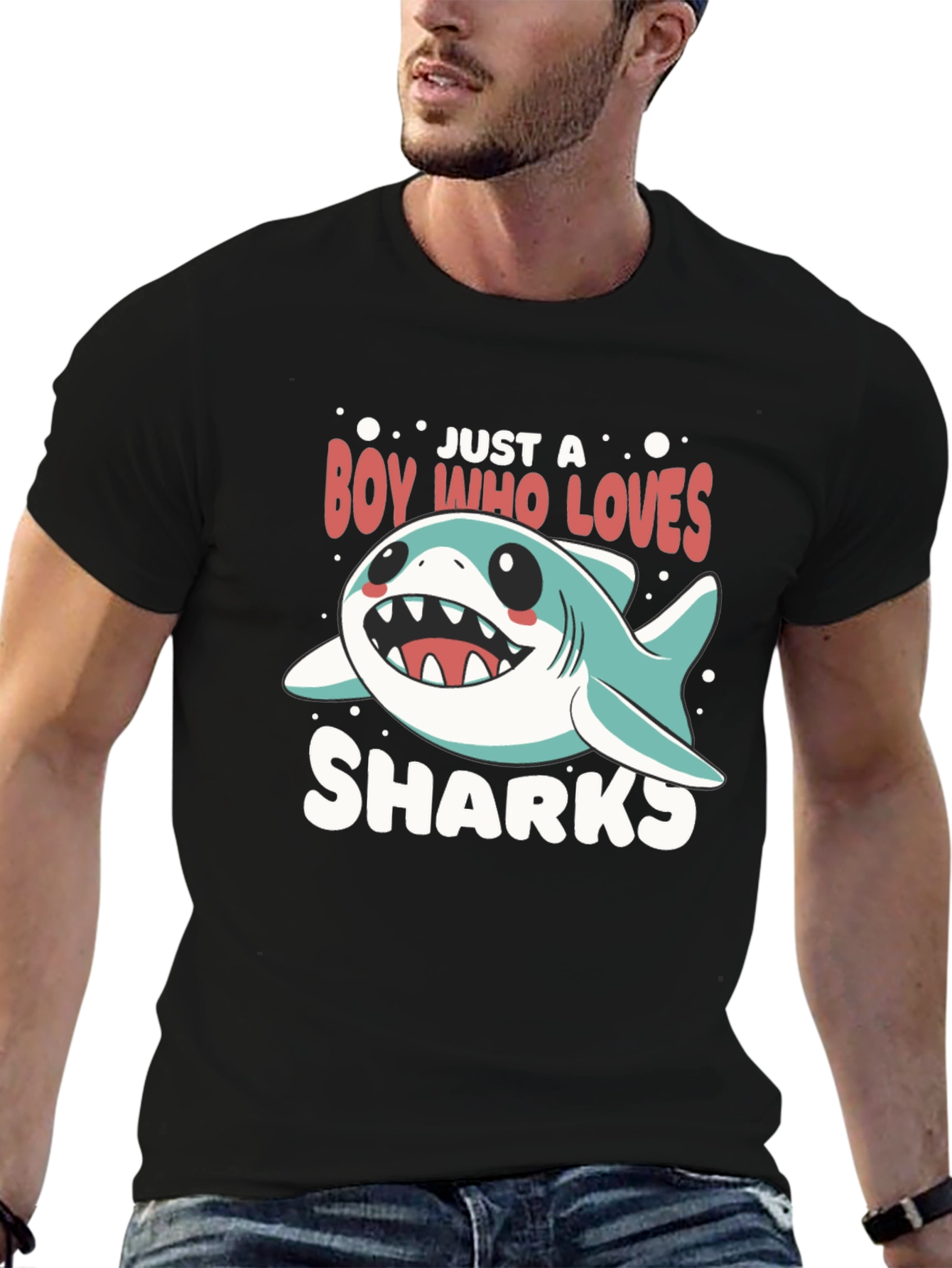 Boy Who Loves Sharks T-Shirt