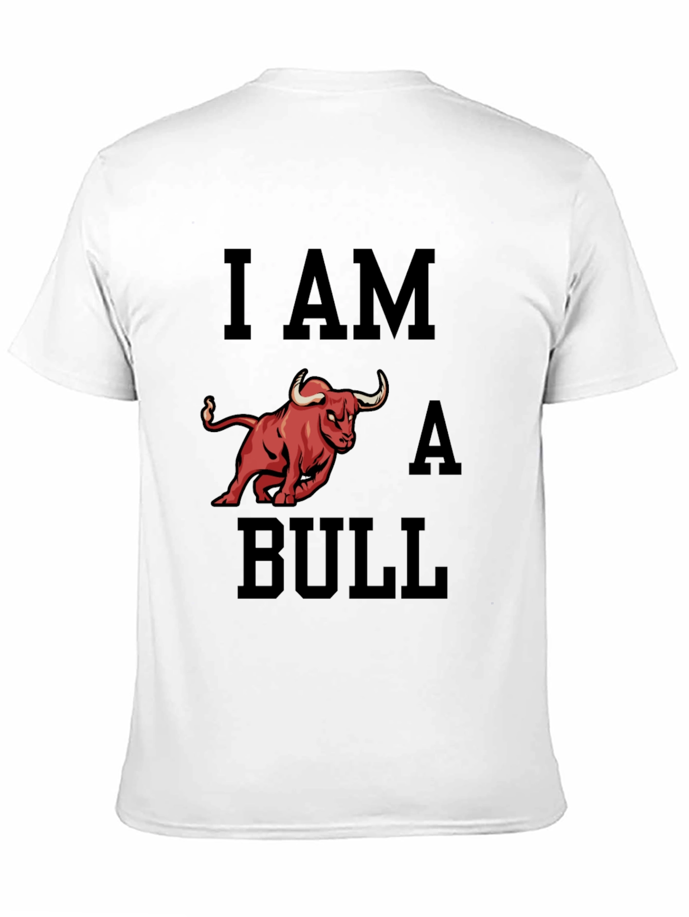 I Am A Bull Graphic Tee - Black