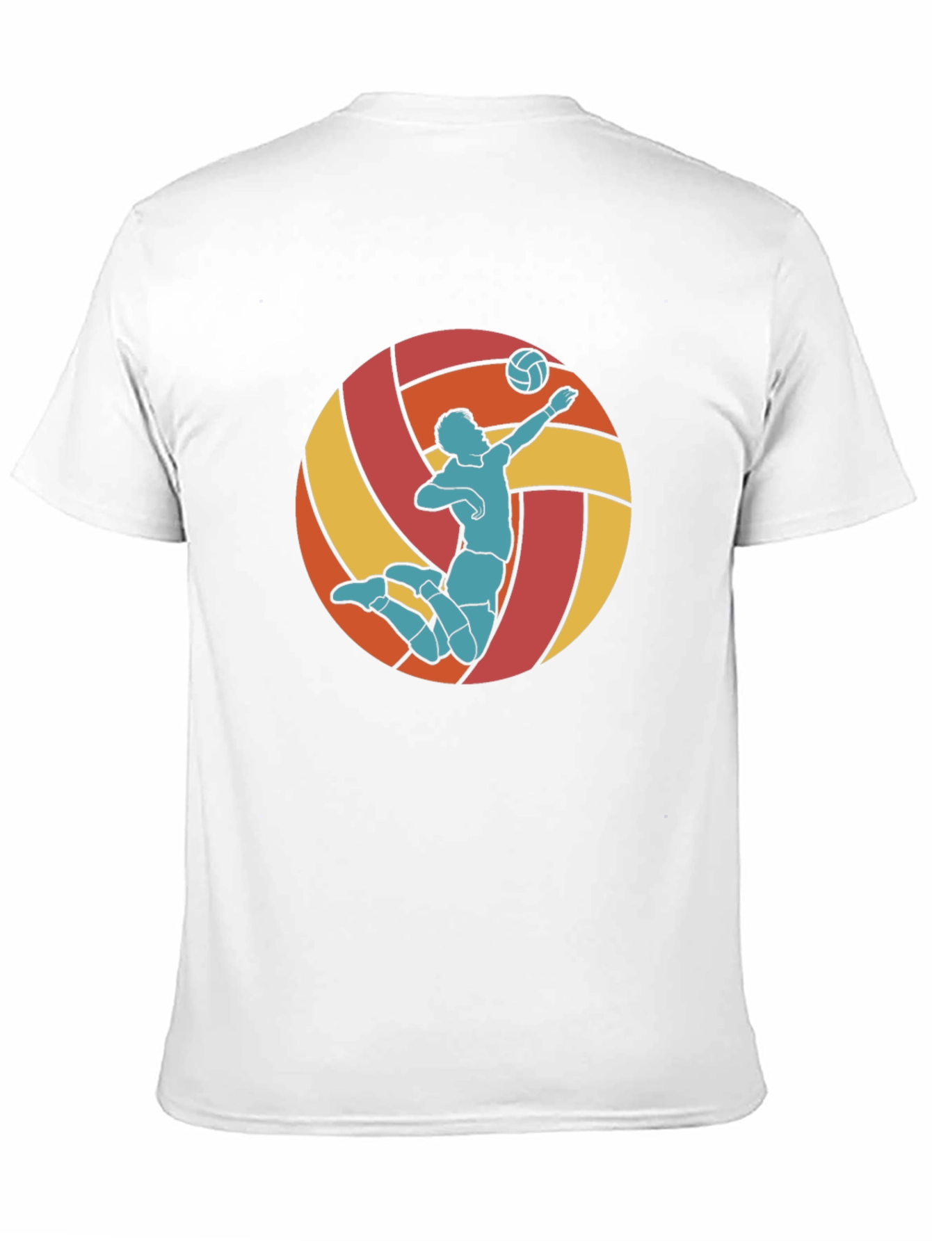Volleyball Player Graphic Tee - Retro Style Design