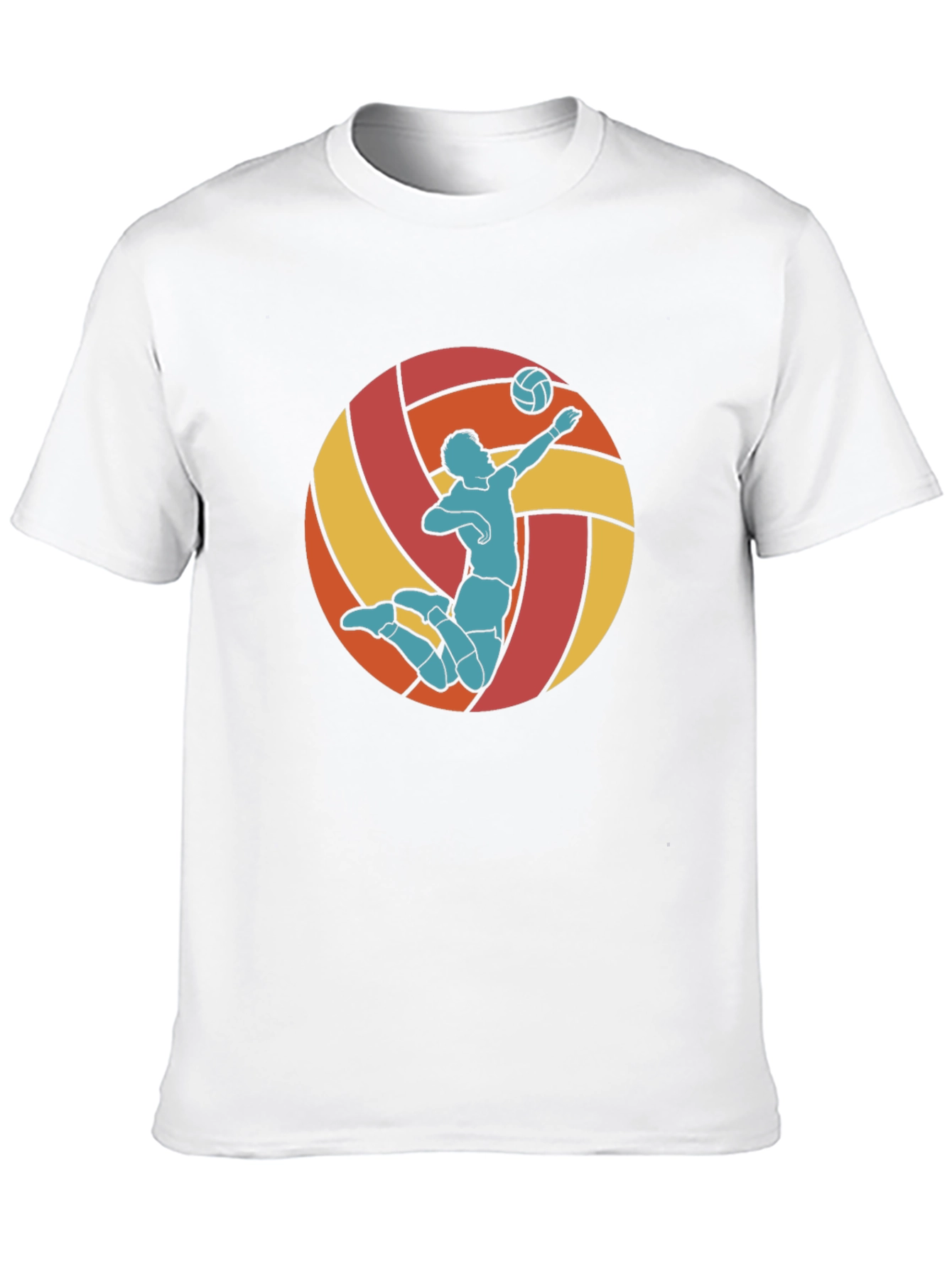 Volleyball Player Graphic Tee - Retro Style Design