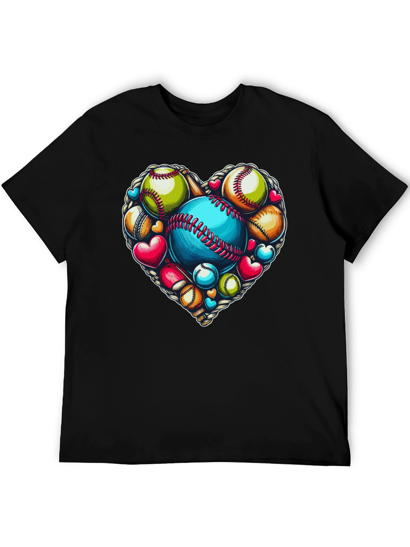 Baseball Heart Graphic Tee