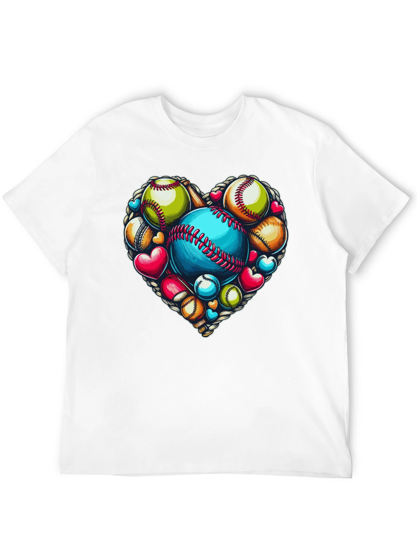 Baseball Heart Graphic Tee